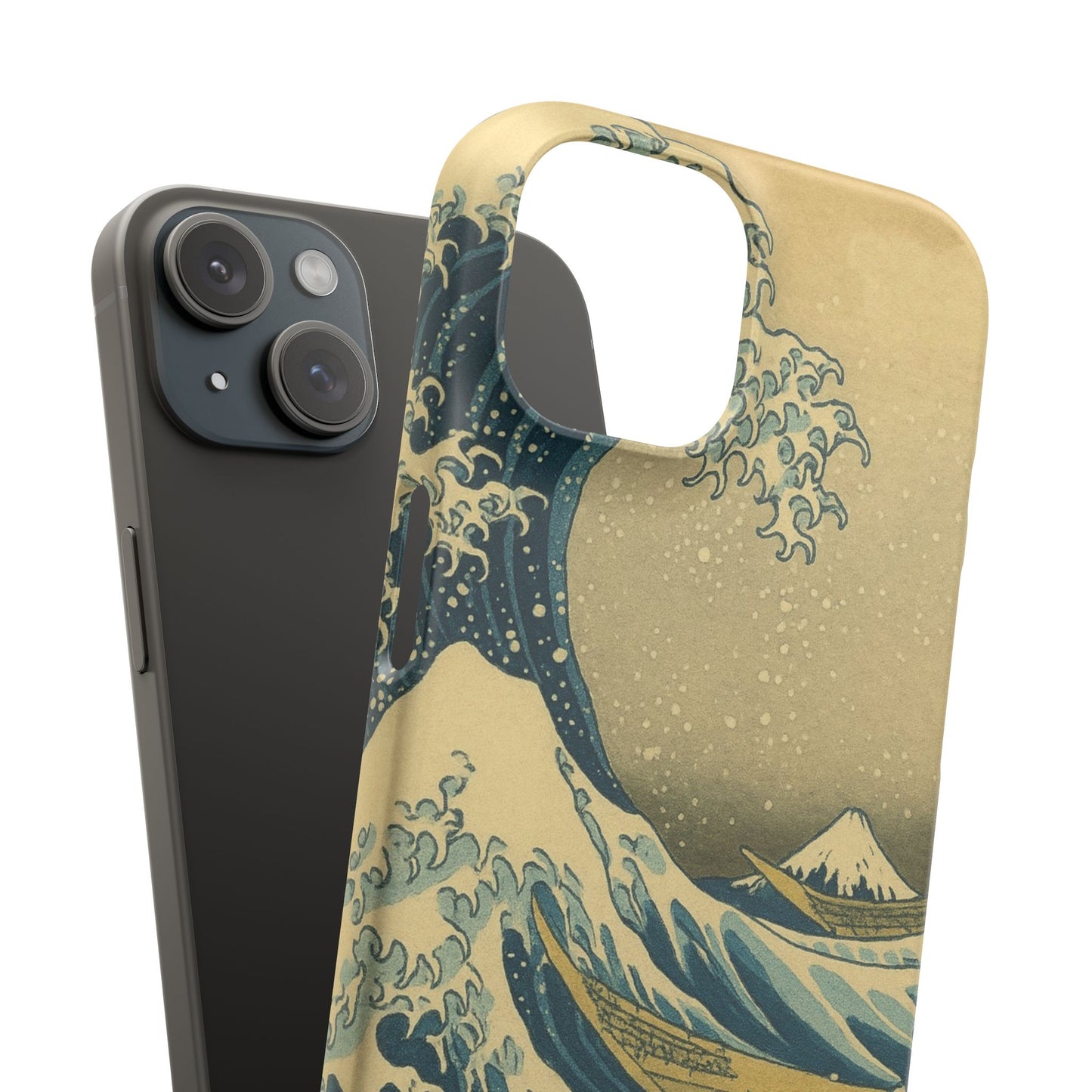 Babushka Cat x  The Great Wave Off Kanagawa Snap Phone Case