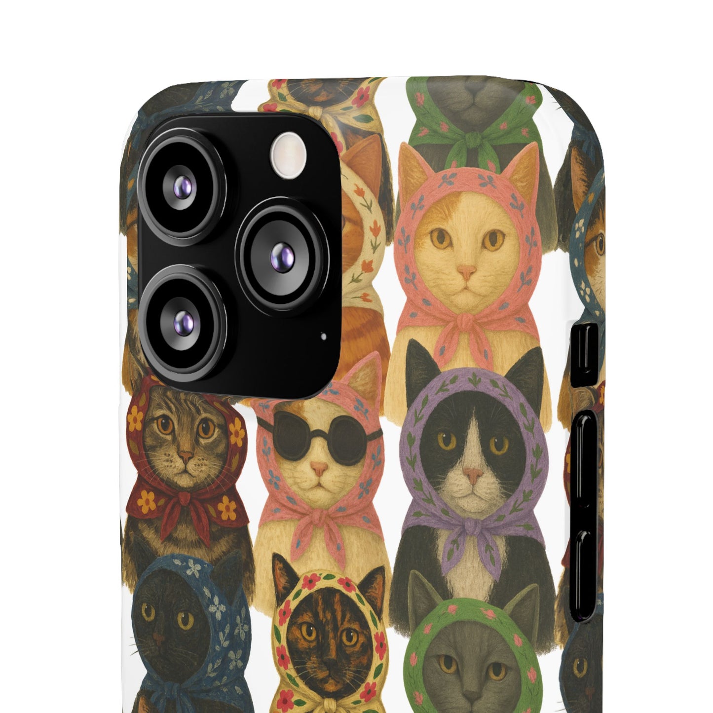 Babushka Cat Snap Phone Cases