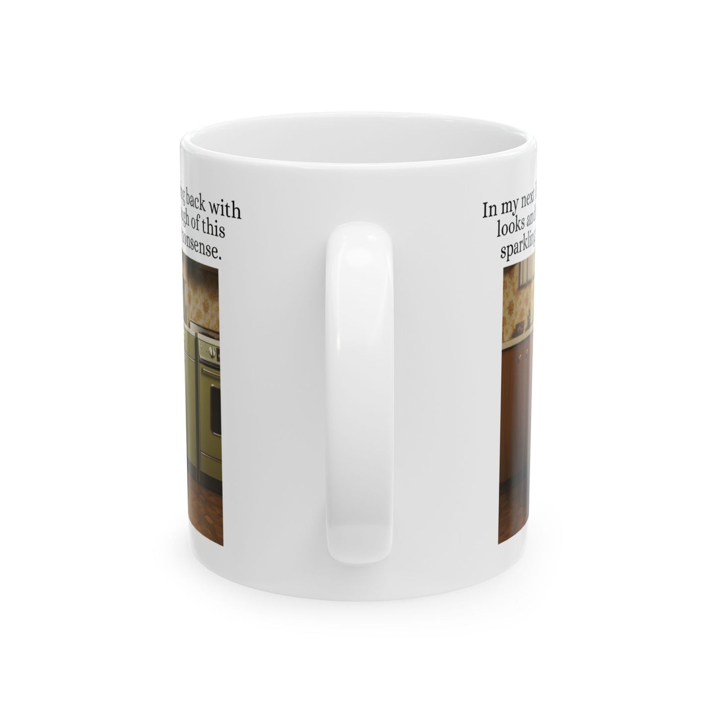 Babushka Cat Sparkling Personality Snarky Humor Ceramic Mug