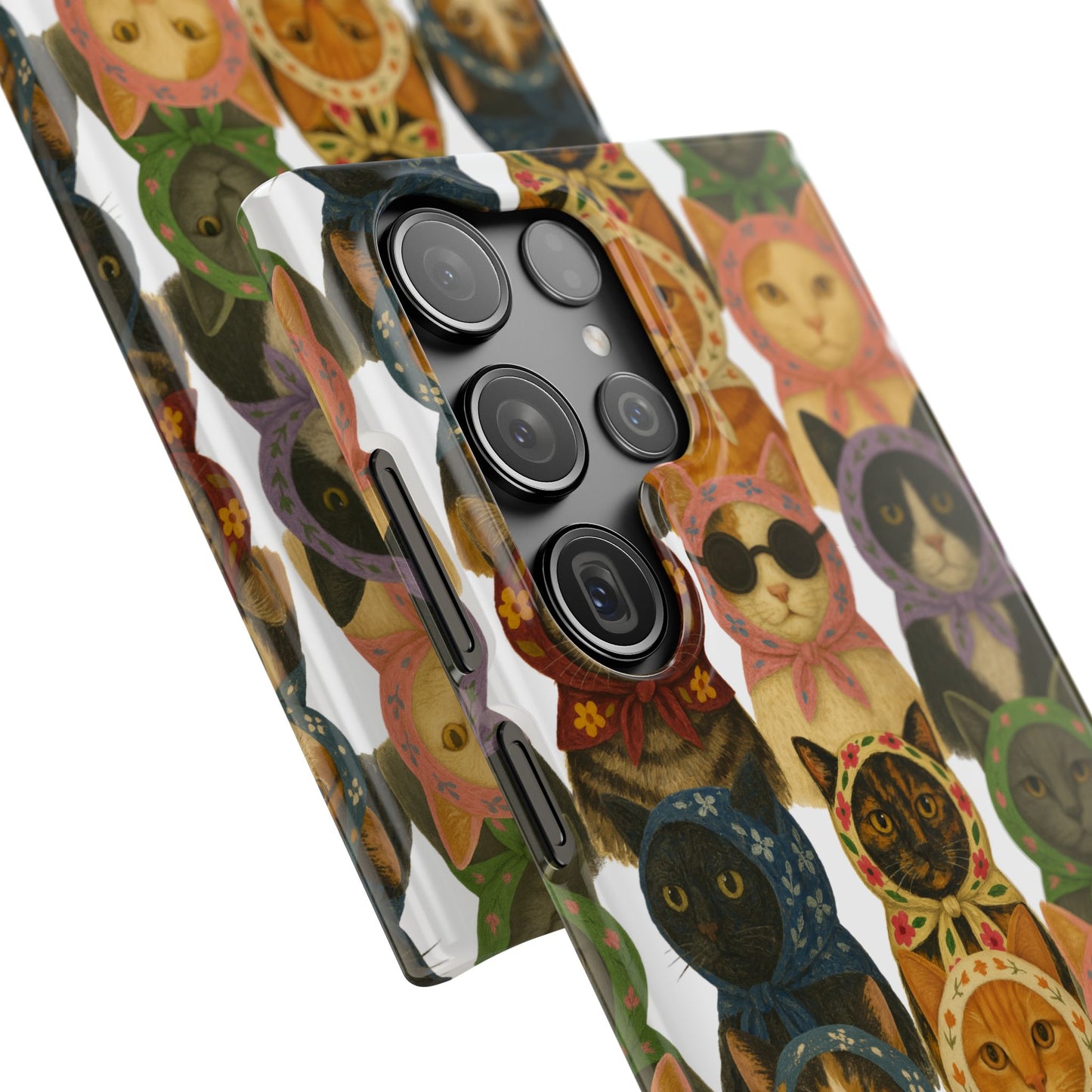 Babushka Cat Snap Phone Cases