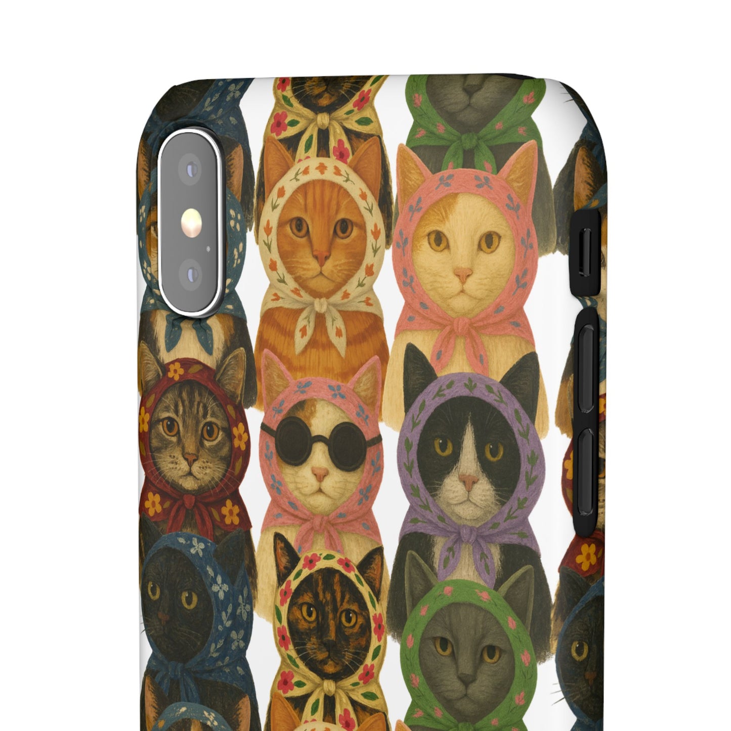 Babushka Cat Snap Phone Cases
