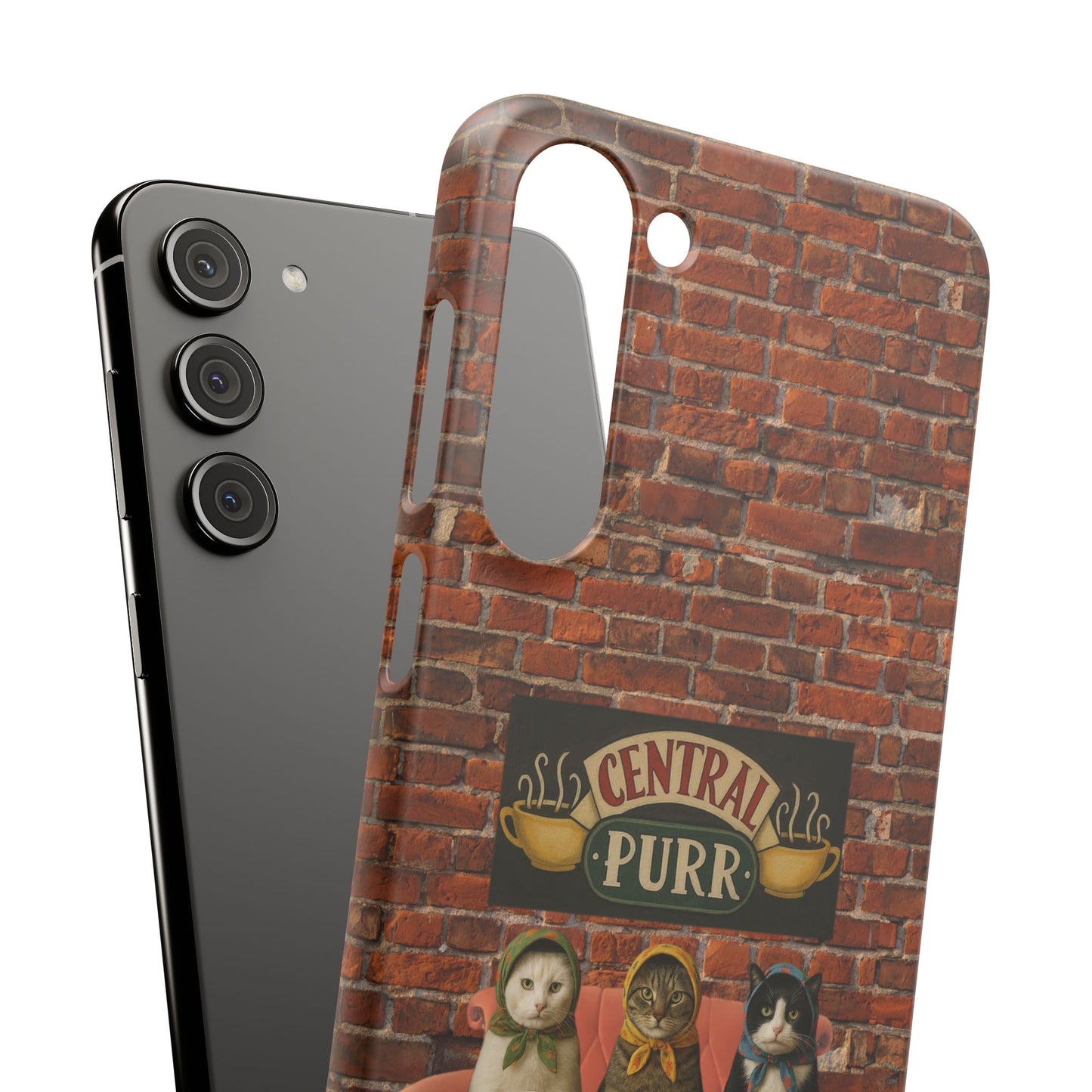 Babushka Cat Coffee Shop Snap Phone Case