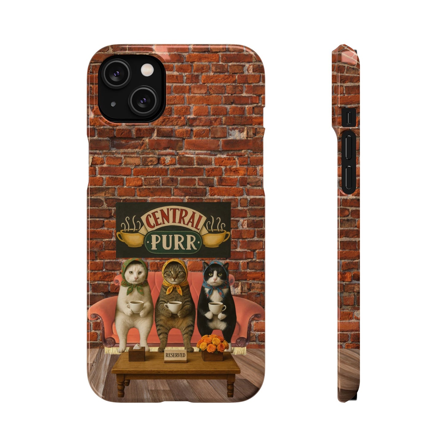Babushka Cat Coffee Shop Snap Phone Case