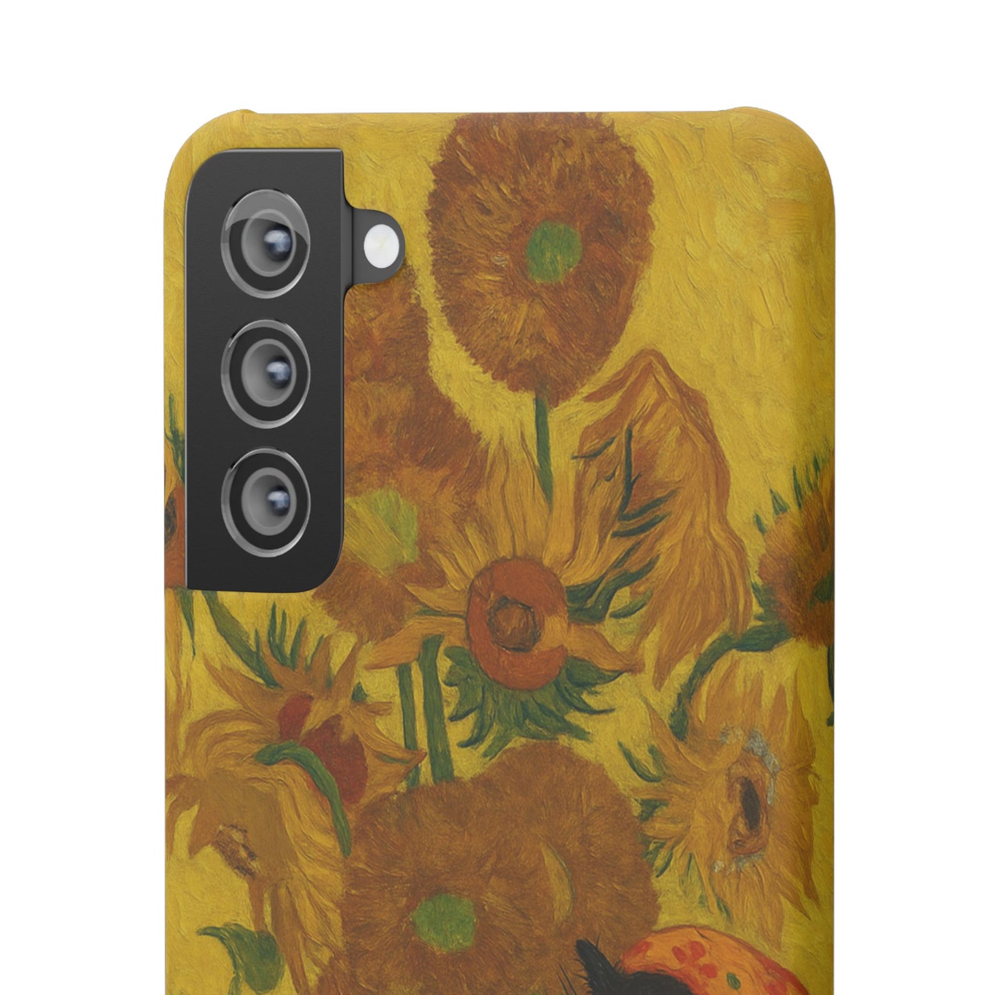 Babushka Cat Van Gogh Sunflowers Snap Phone Case