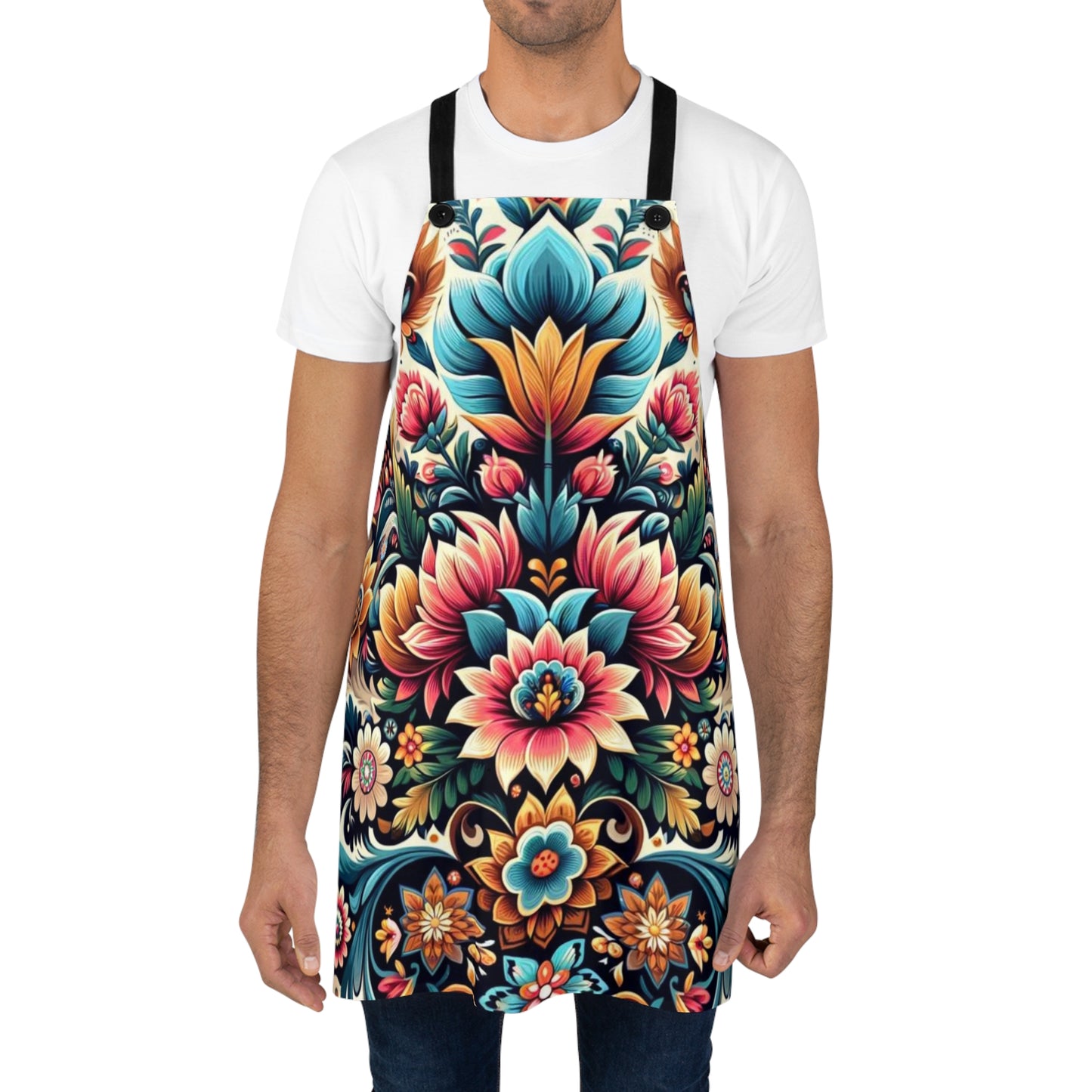 Polish Florals Folk Art Apron