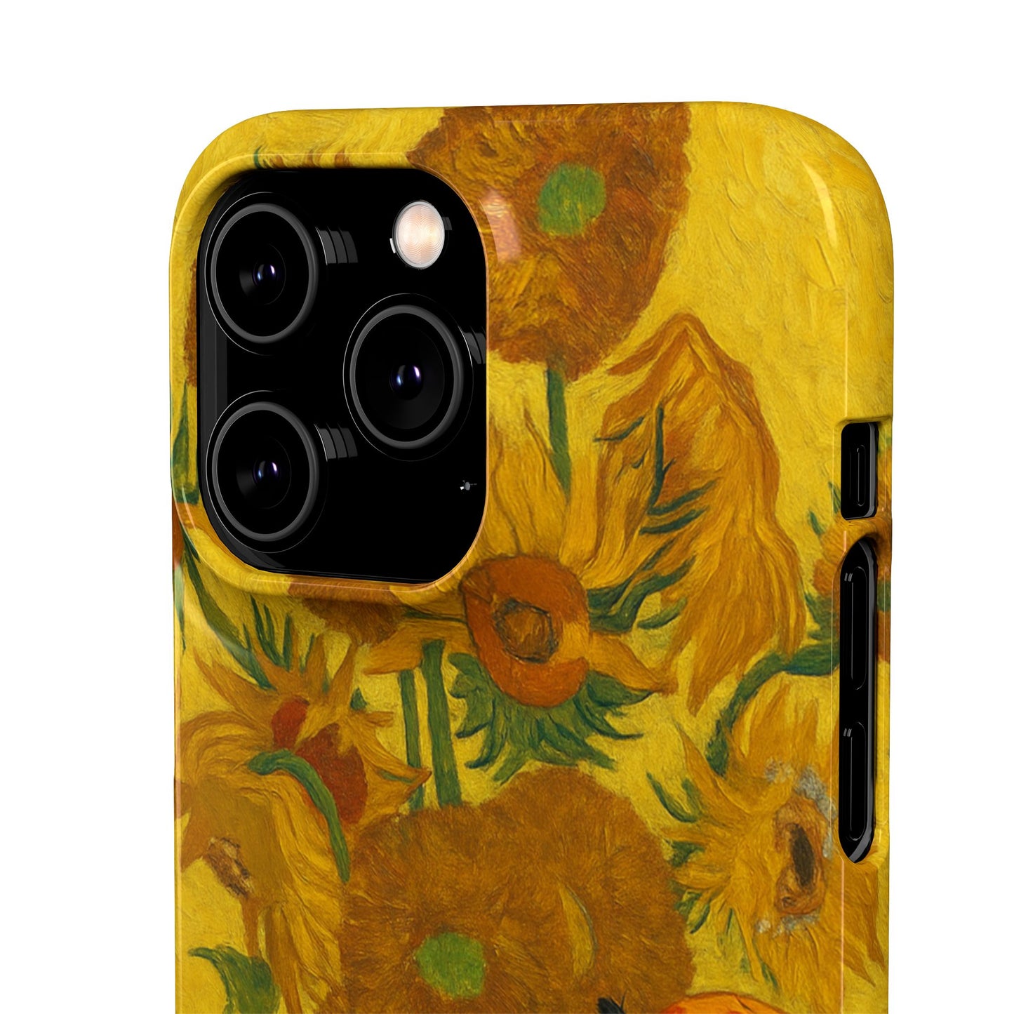 Babushka Cat Van Gogh Sunflowers Snap Phone Case