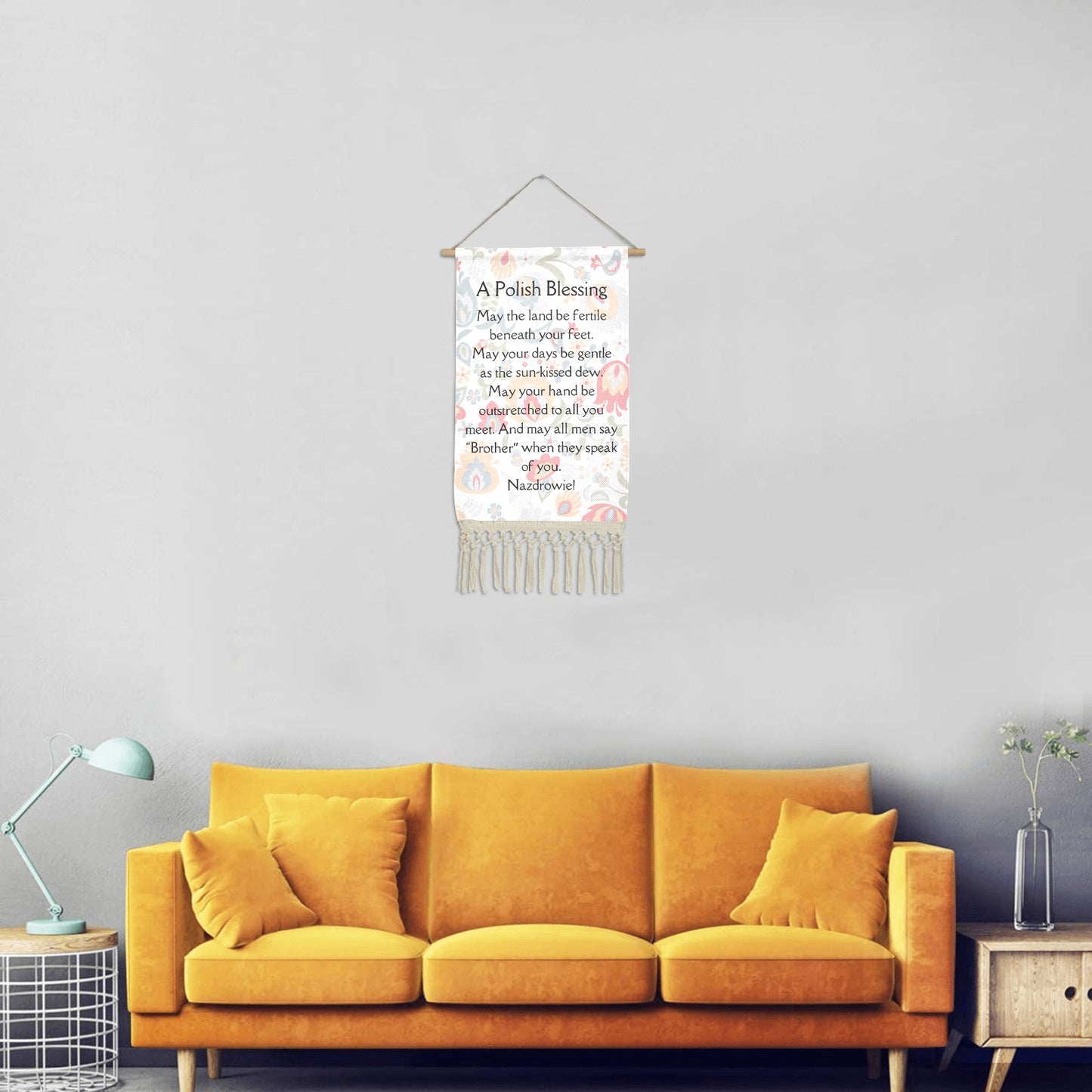 Polish Blessing Wall Art Fringed Poster