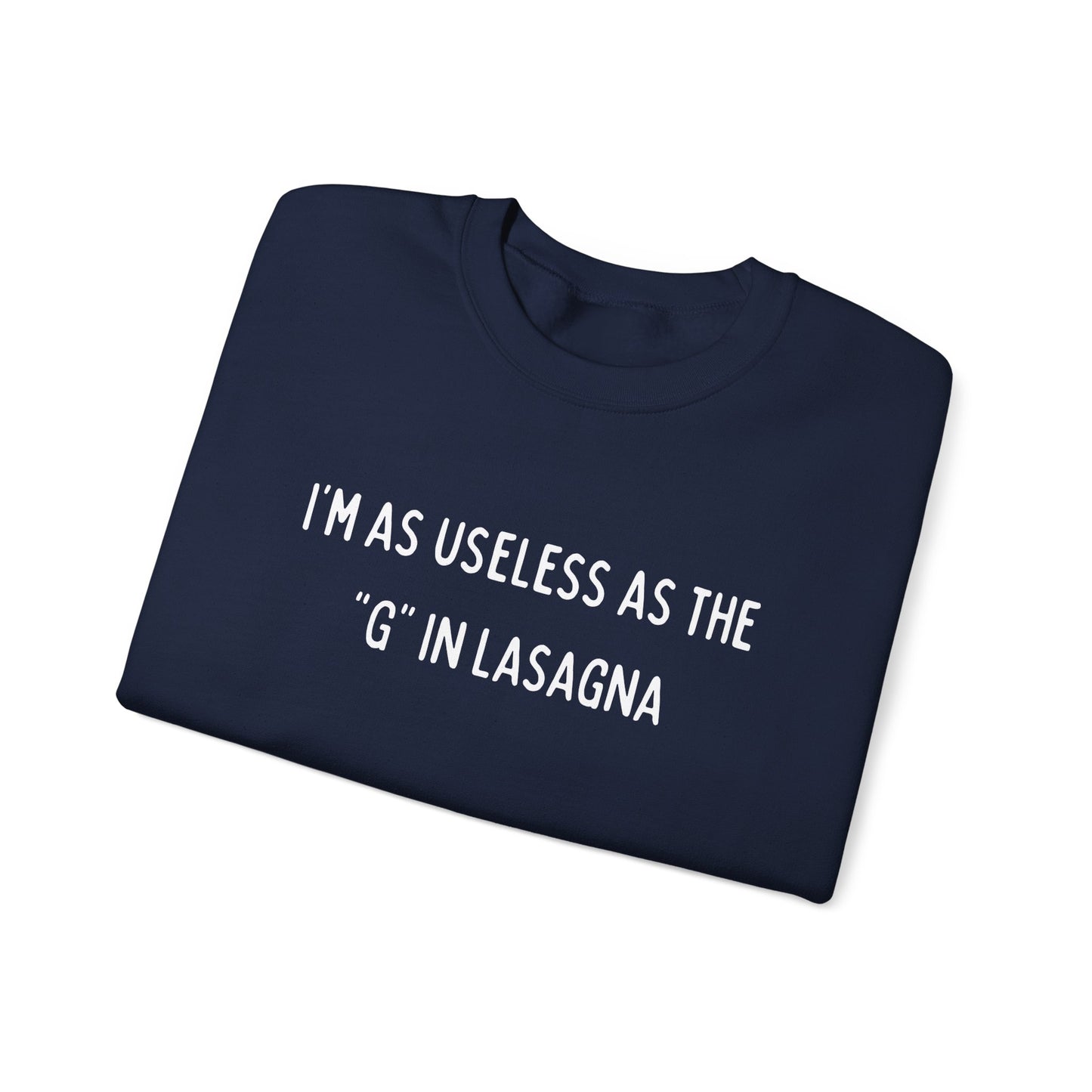 Babushka Cat Lasagna Quote Unisex Heavy Blend™ Crewneck Sweatshirt