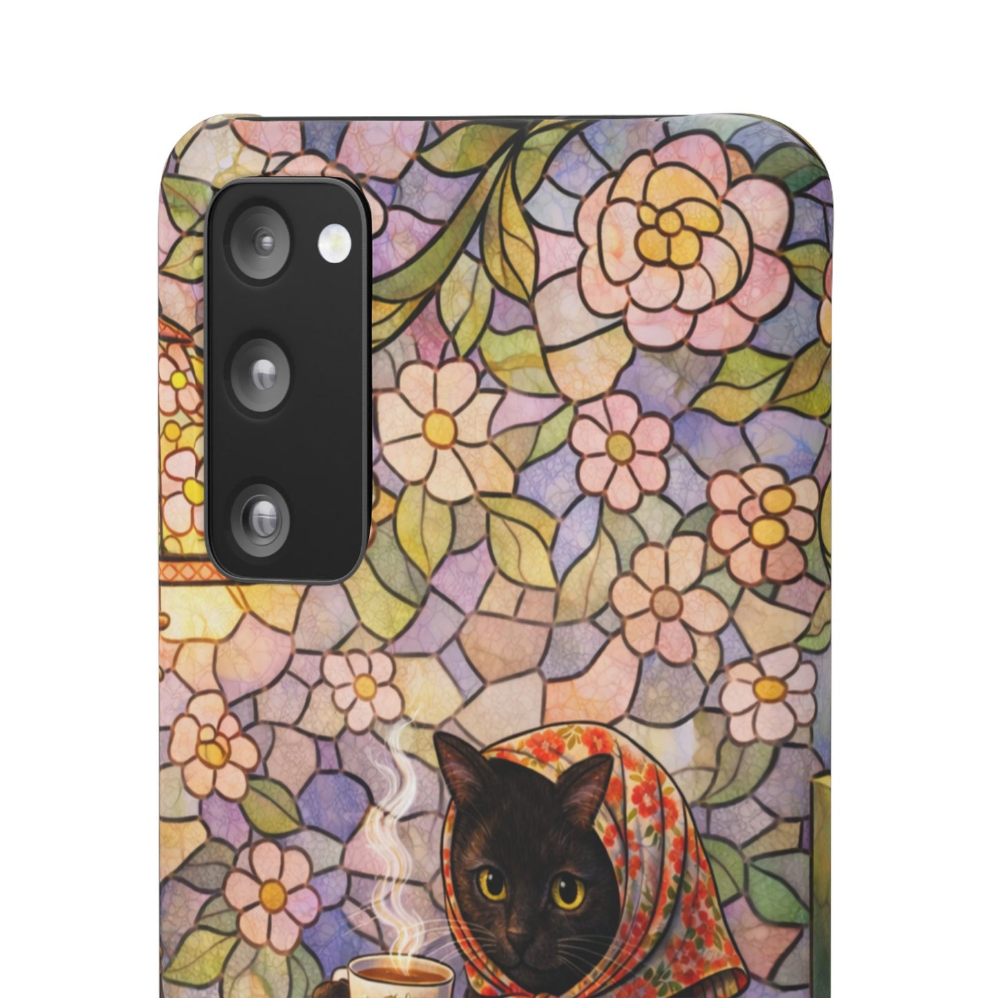 Babushka Cat Reads Artistic Literary Snap Phone Cases
