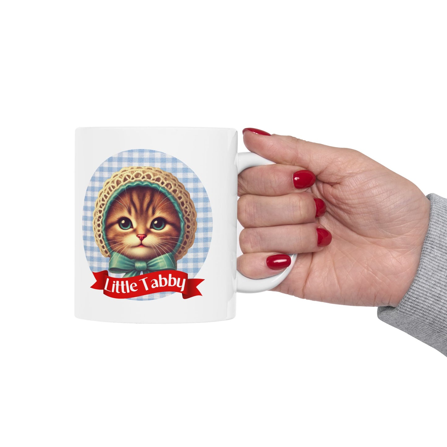 Tabby Cat, Little Tabby Parody Ceramic Mug, (11oz)