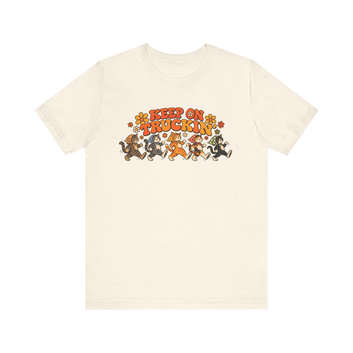 Babushka Cat Keep on Truckin' Unisex Jersey Short Sleeve Tee