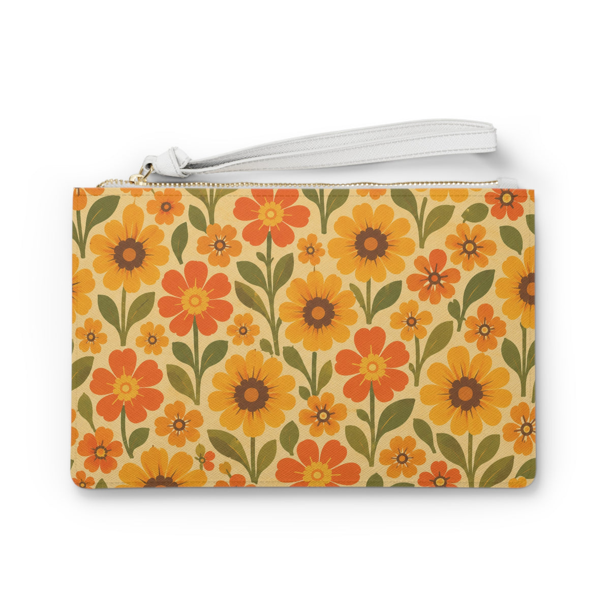 Groovy Floral Whimsical Clutch Bag