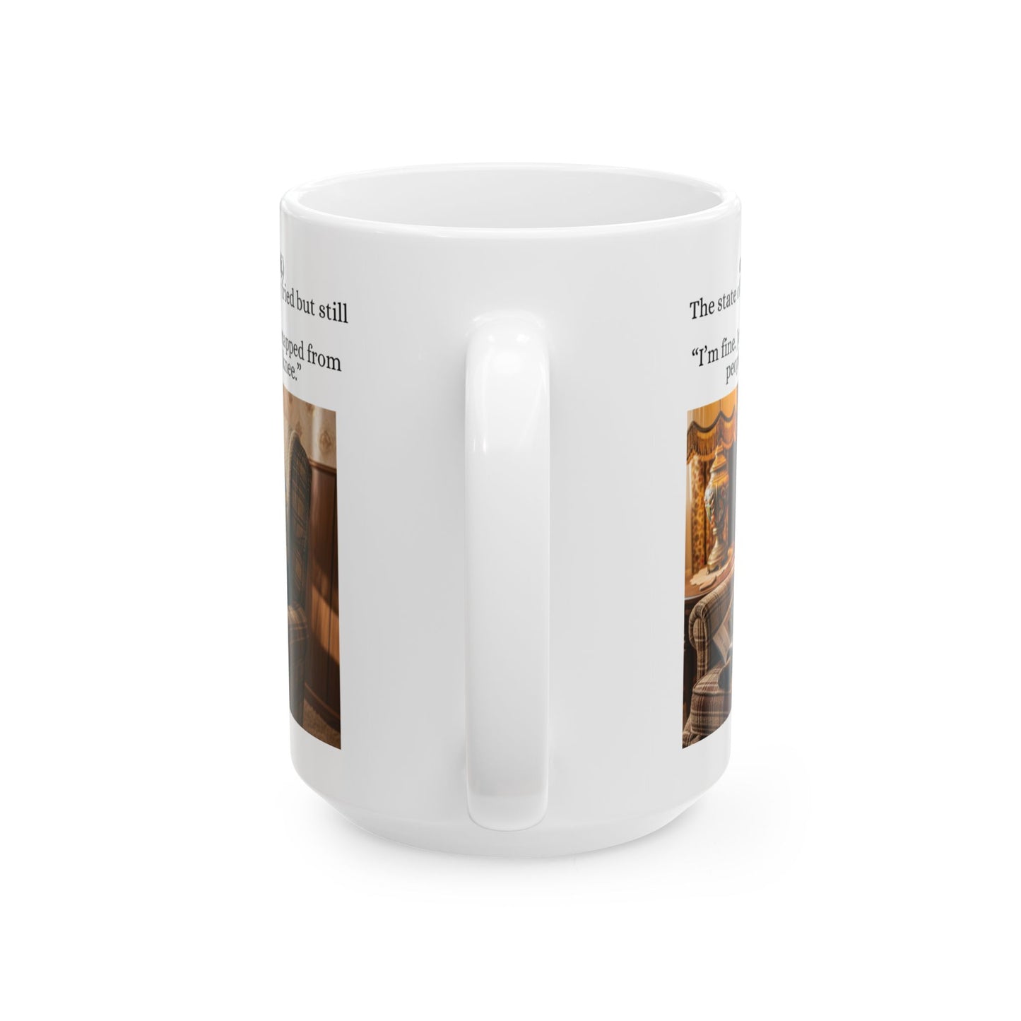 Babushka Cat  Cronklesnapped Definition (Made up Word) Humor Cat Mug