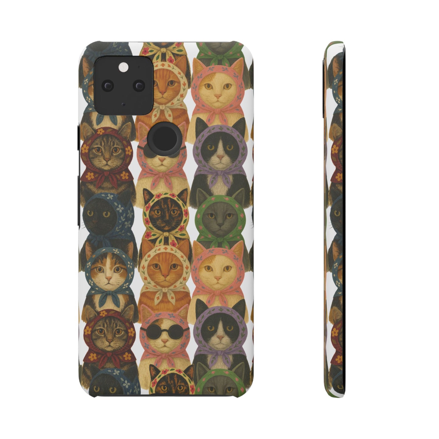 Babushka Cat Snap Phone Cases