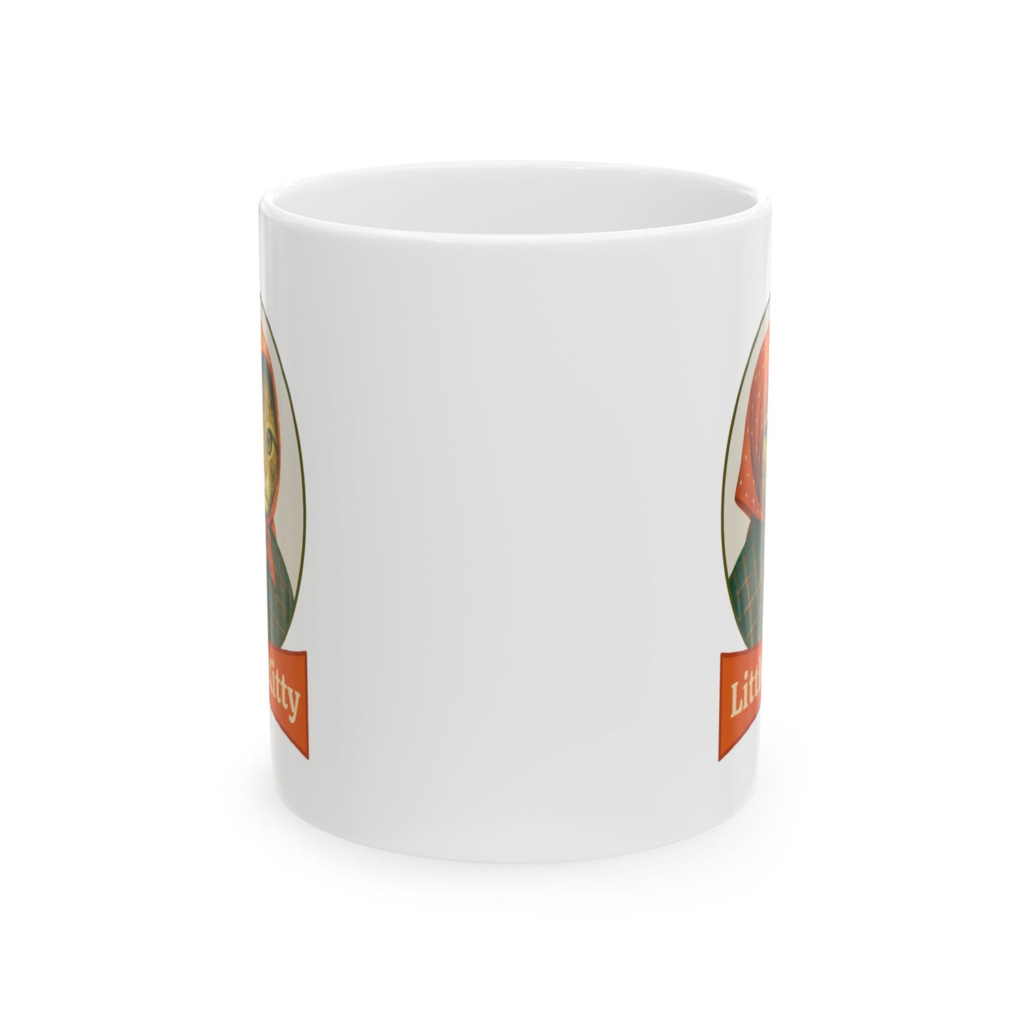 Little Kitty Babushka Cat Parody Humor Cat Mug