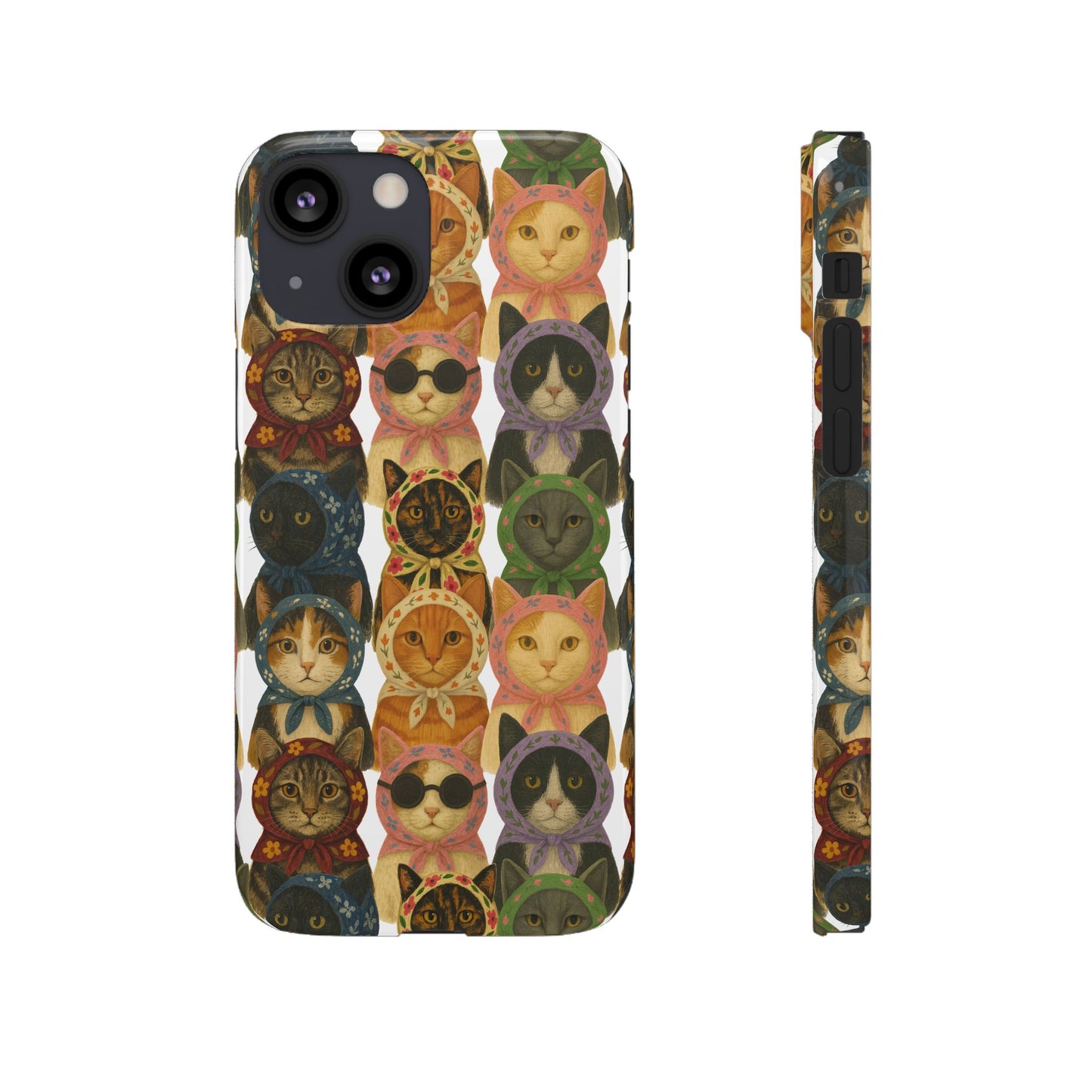 Babushka Cat Snap Phone Cases