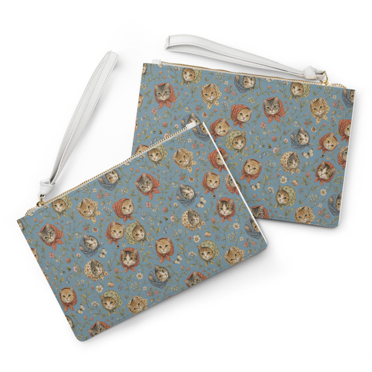 Babushka Cat Heads Clutch Bag