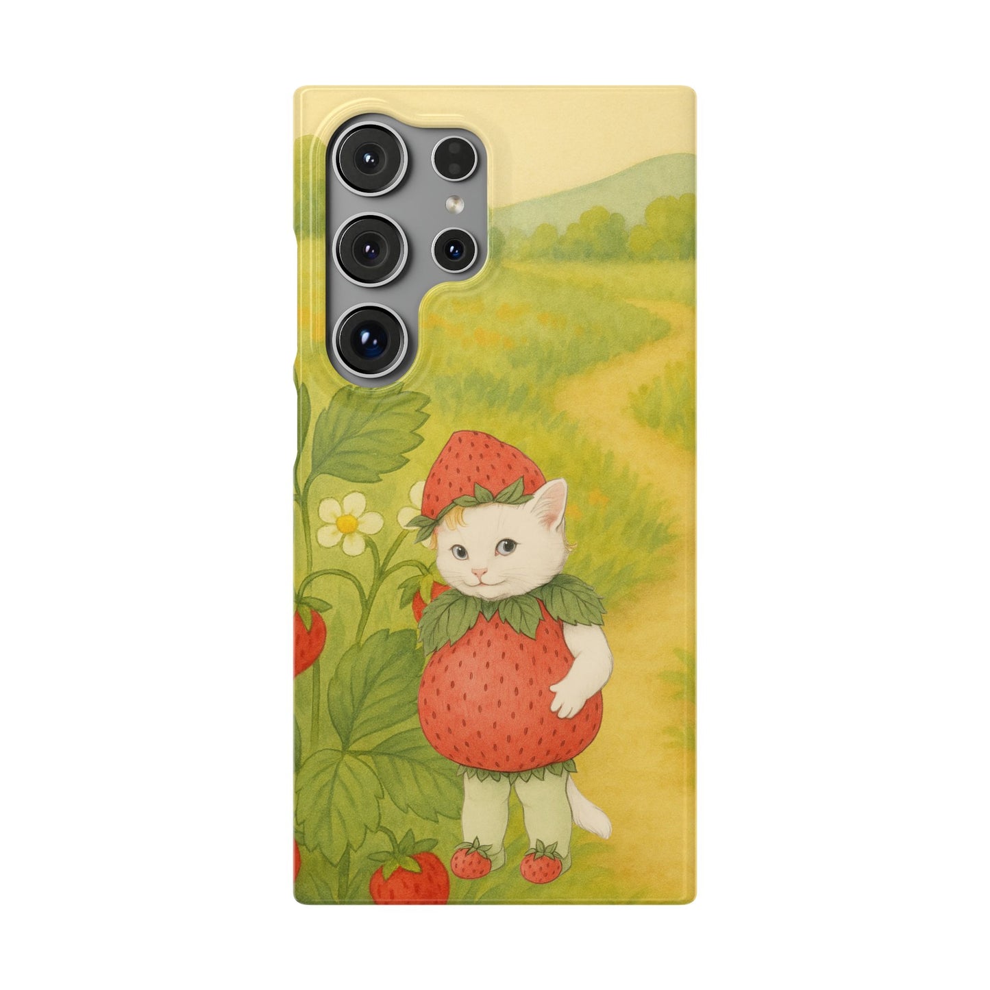 Strawberry Cat x Mother Earth's Children Snap Phone Case