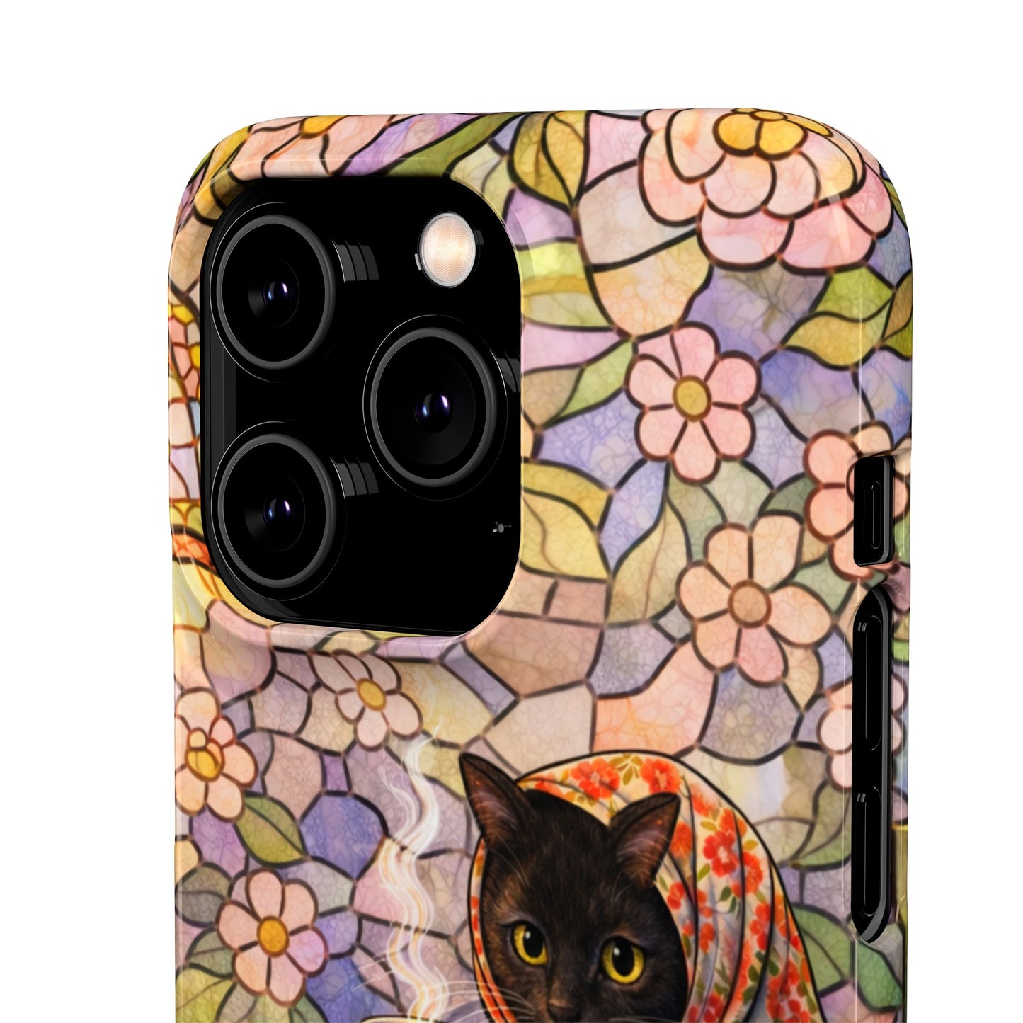 Babushka Cat Reads Artistic Literary Snap Phone Cases
