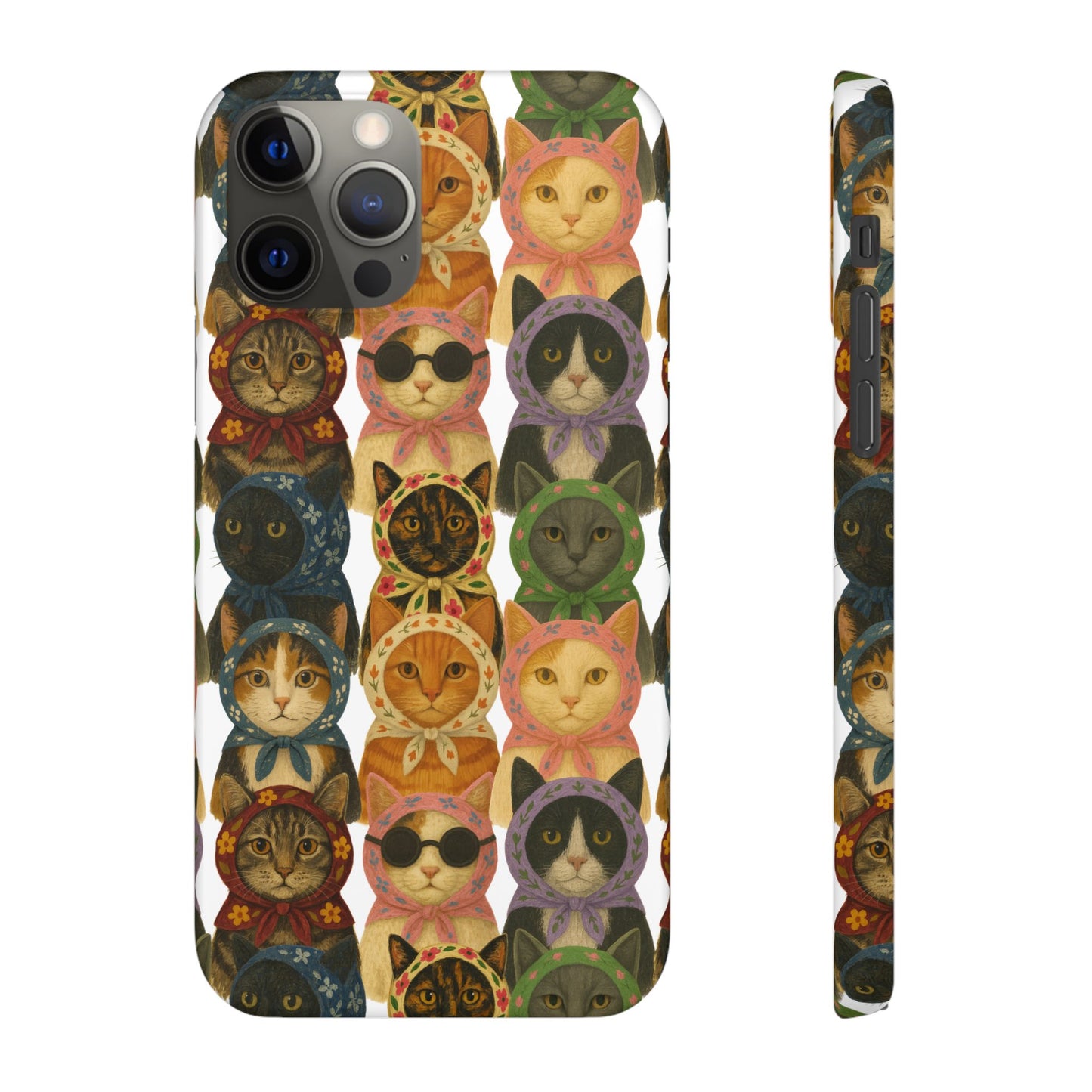 Babushka Cat Snap Phone Cases
