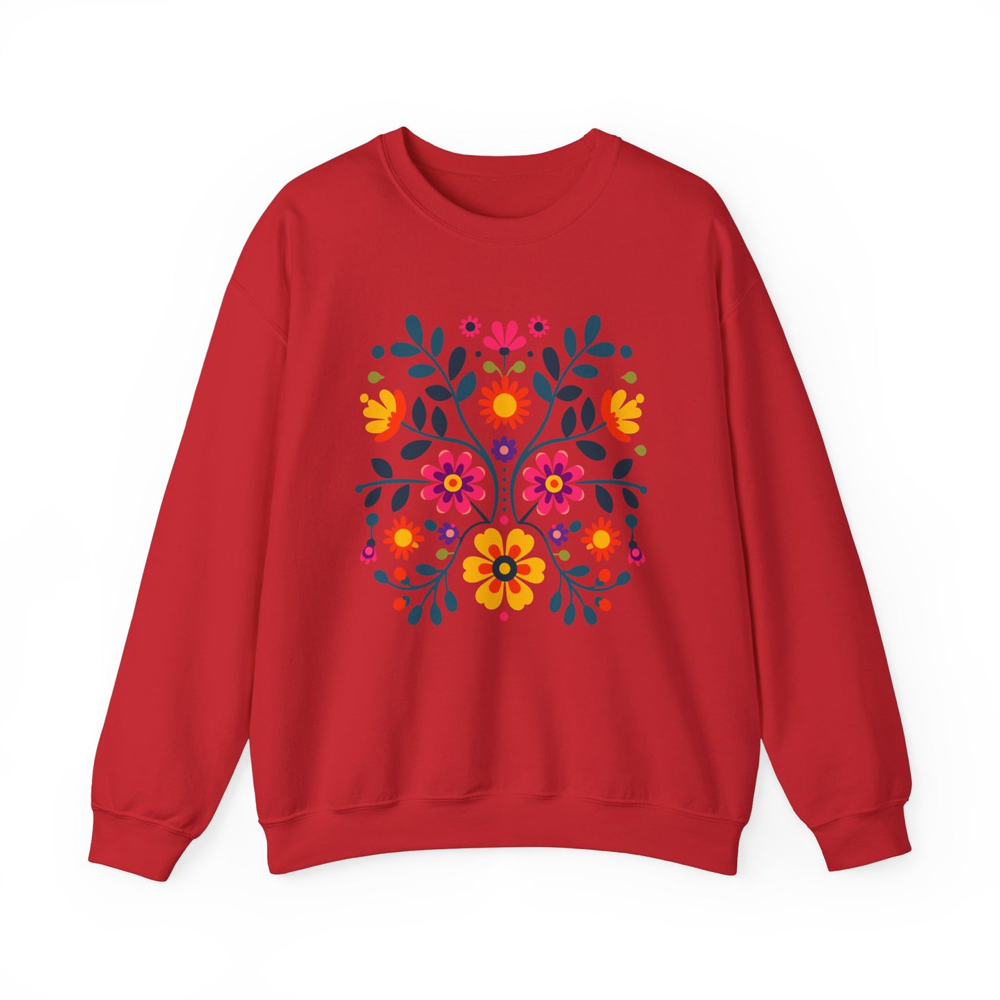 Wycinanki Florals Unisex Sweatshirt - Polish Pride Folk Art