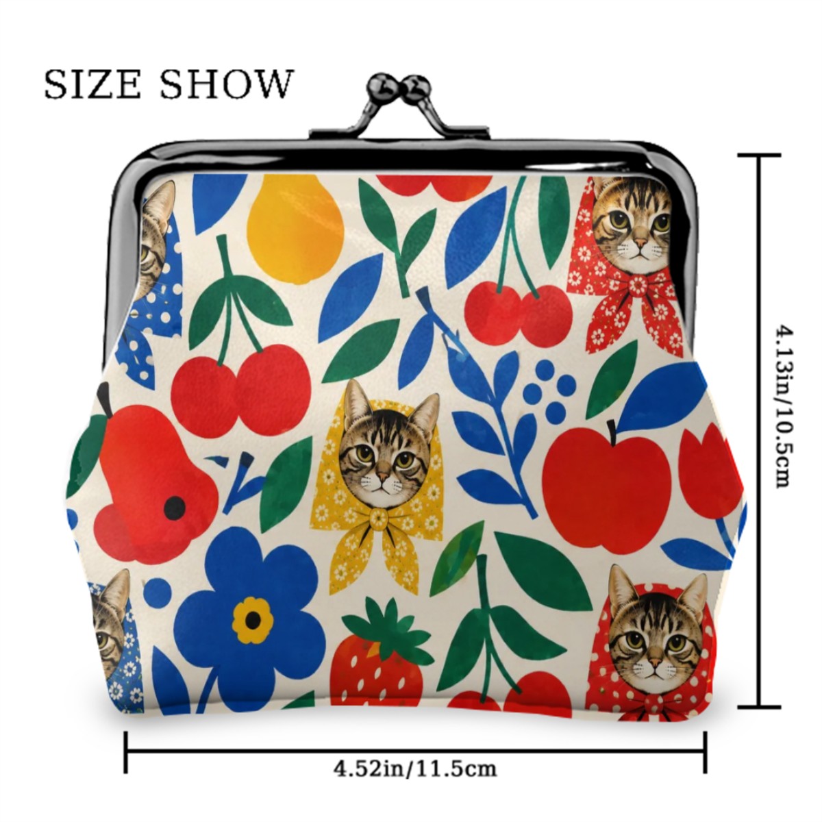 Babushka Fruity Tootie Kiss Lock Coin Purse