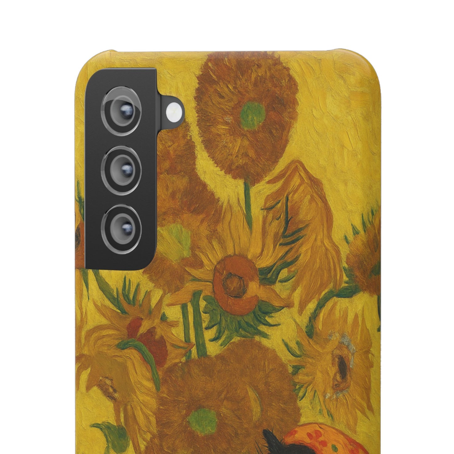 Babushka Cat Van Gogh Sunflowers Snap Phone Case