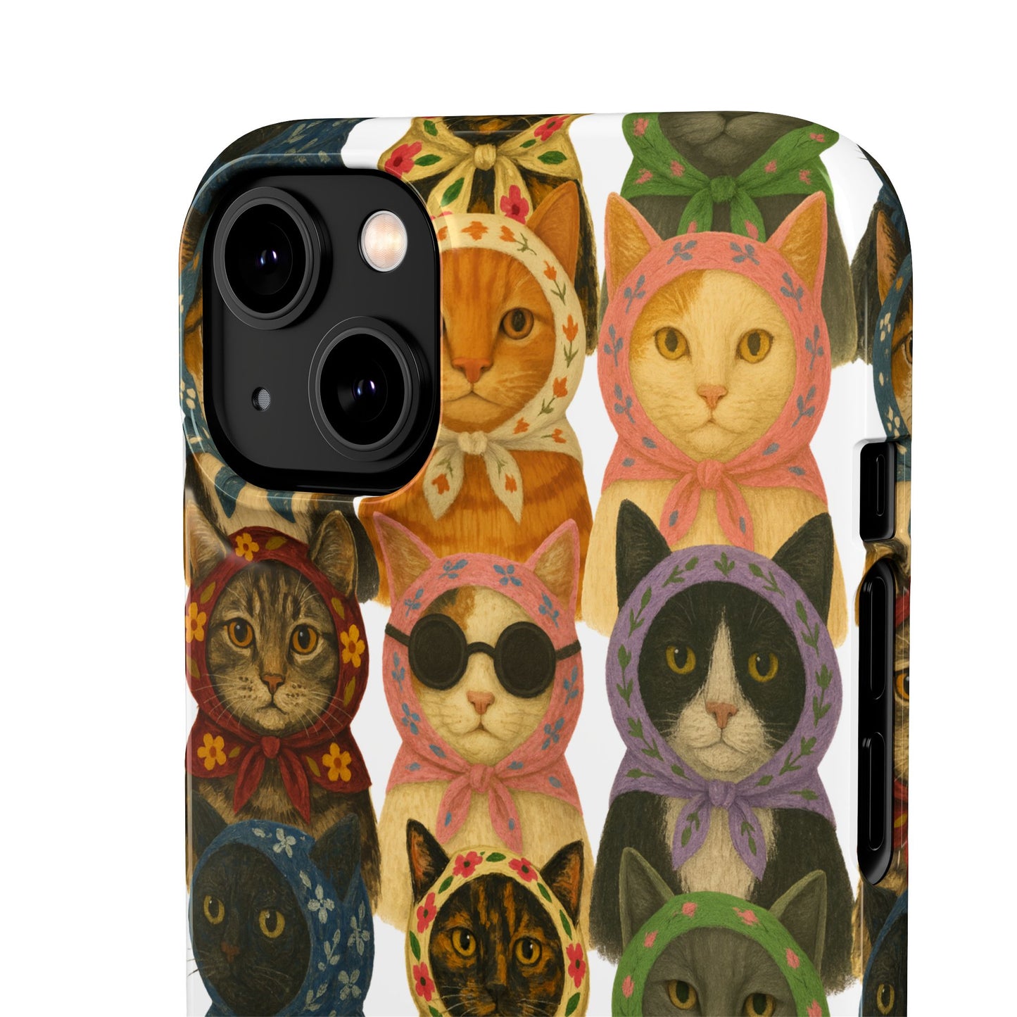 Babushka Cat Snap Phone Cases