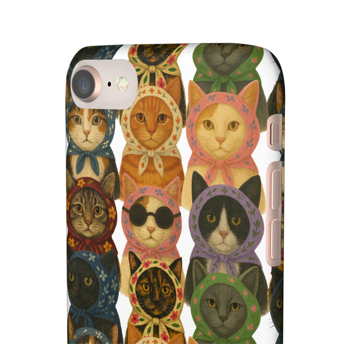 Babushka Cat Snap Phone Cases