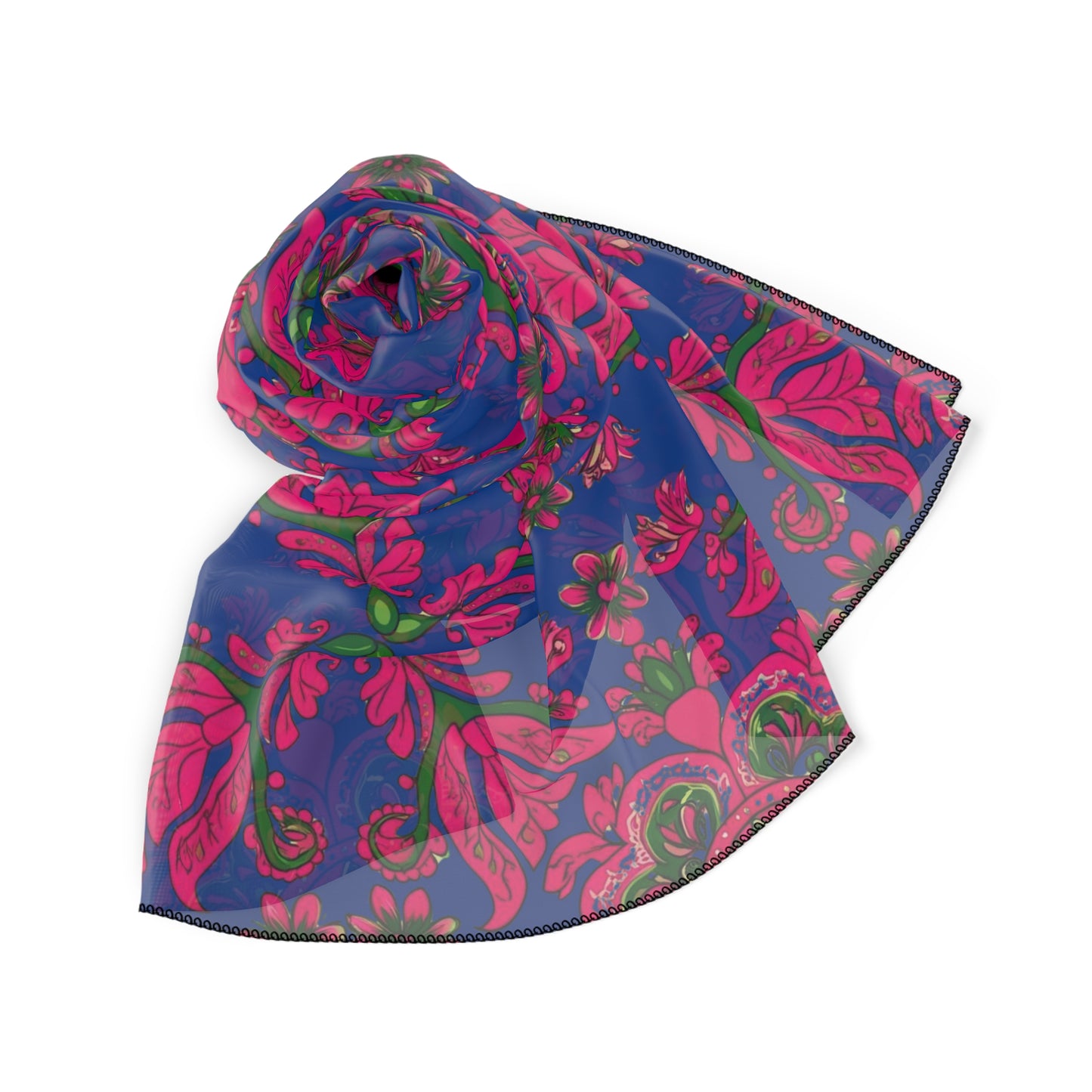 Polish Highlander Babushka Poly-Chiffon Scarf