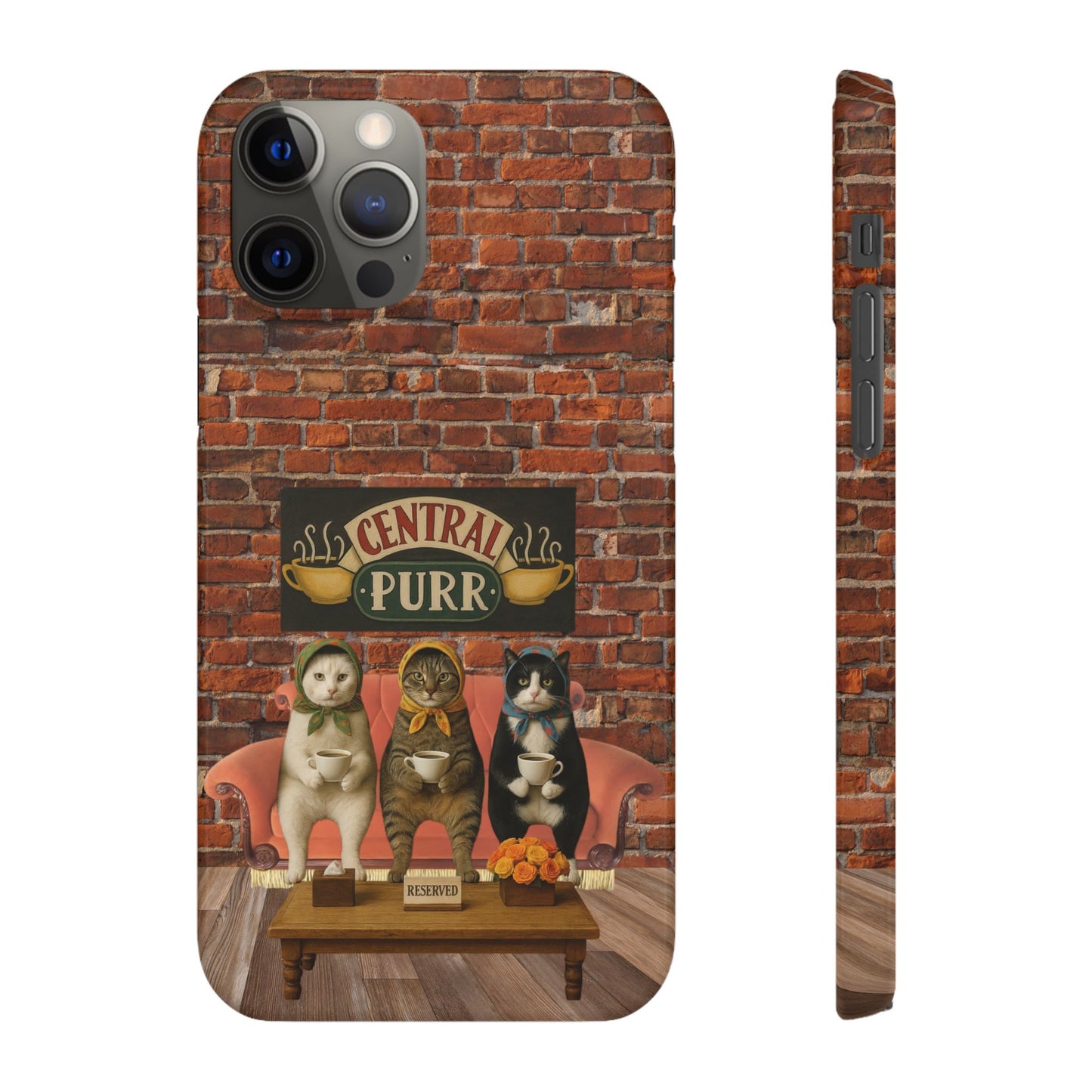 Babushka Cat Coffee Shop Snap Phone Case