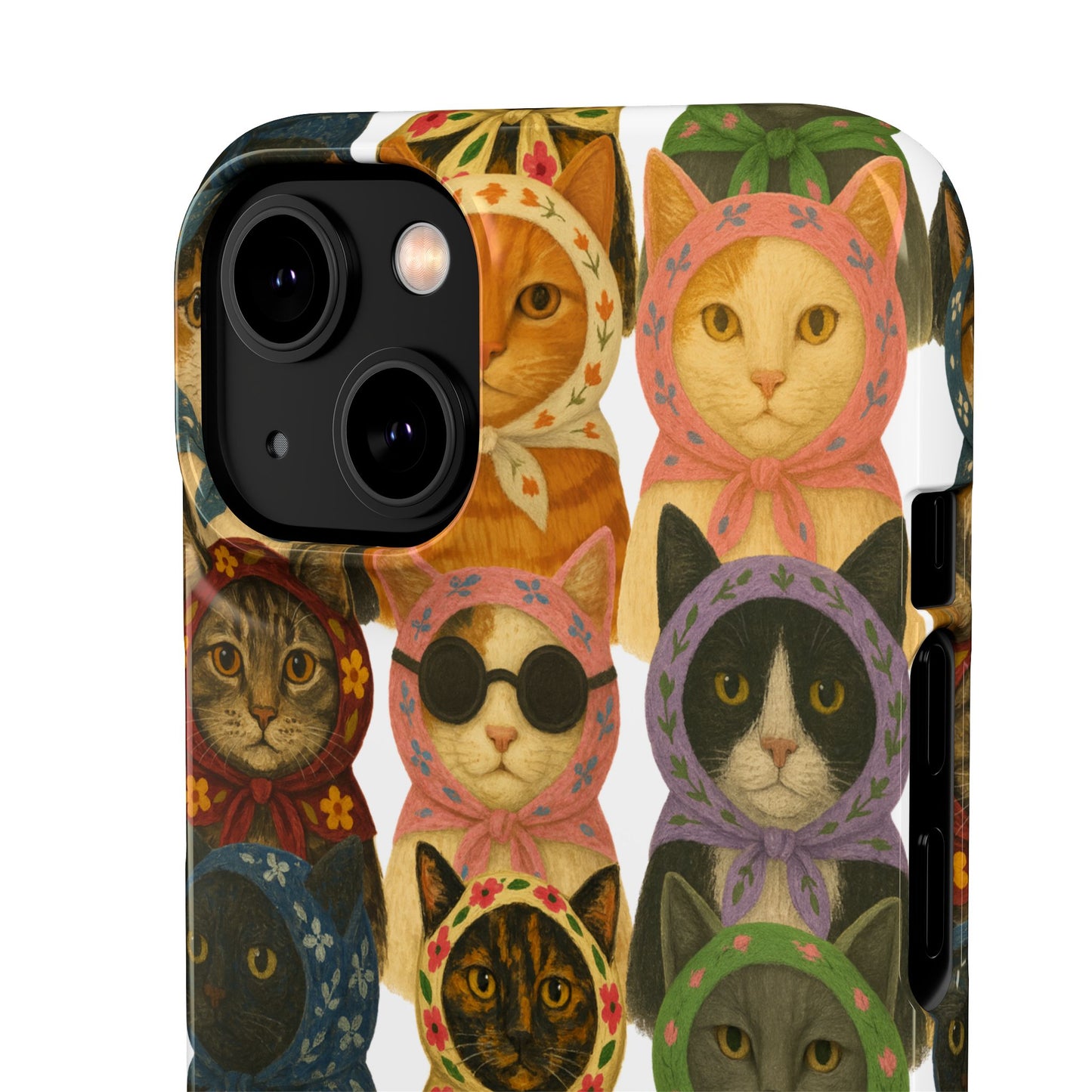 Babushka Cat Snap Phone Cases