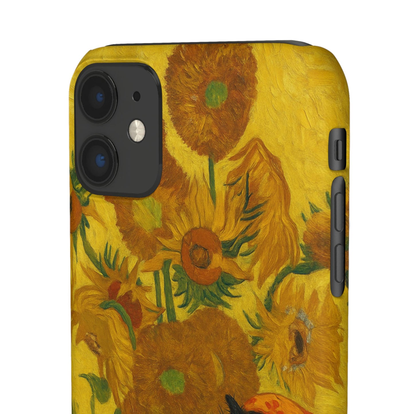 Babushka Cat Van Gogh Sunflowers Snap Phone Case