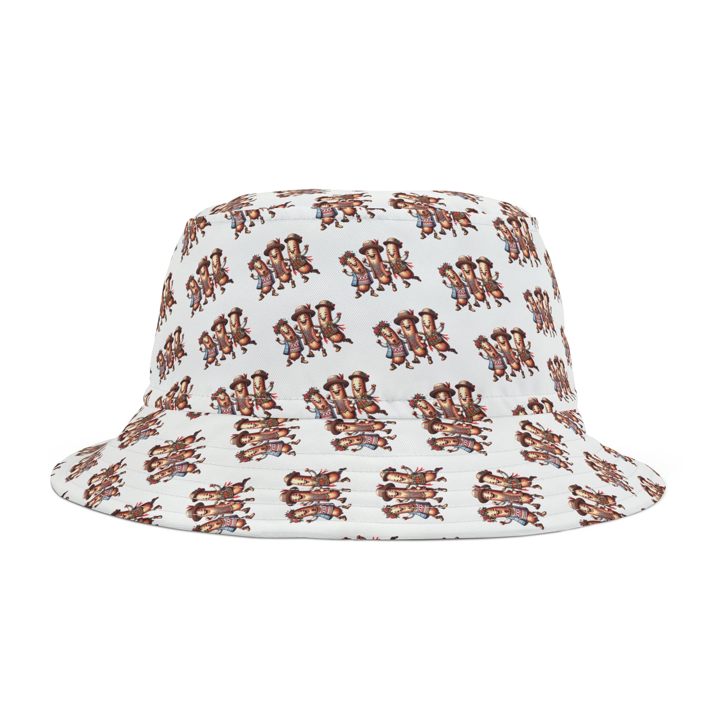 Dancing Kielbasa Polish Pride Bucket Hat (AOP)