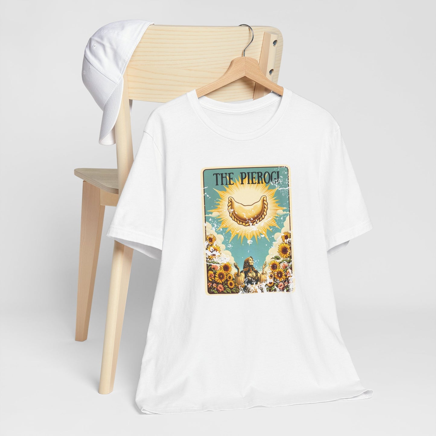 Polish Shirt, Pierogi Shirt, Pierogi Tarot Card Design Unisex Jersey Short Sleeve Tee for Polish Pride