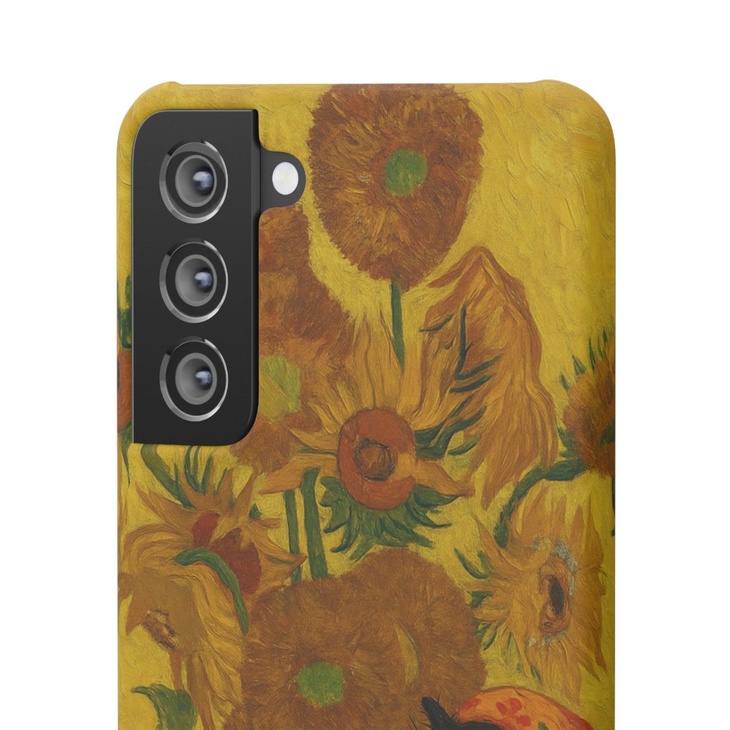 Babushka Cat Van Gogh Sunflowers Snap Phone Case