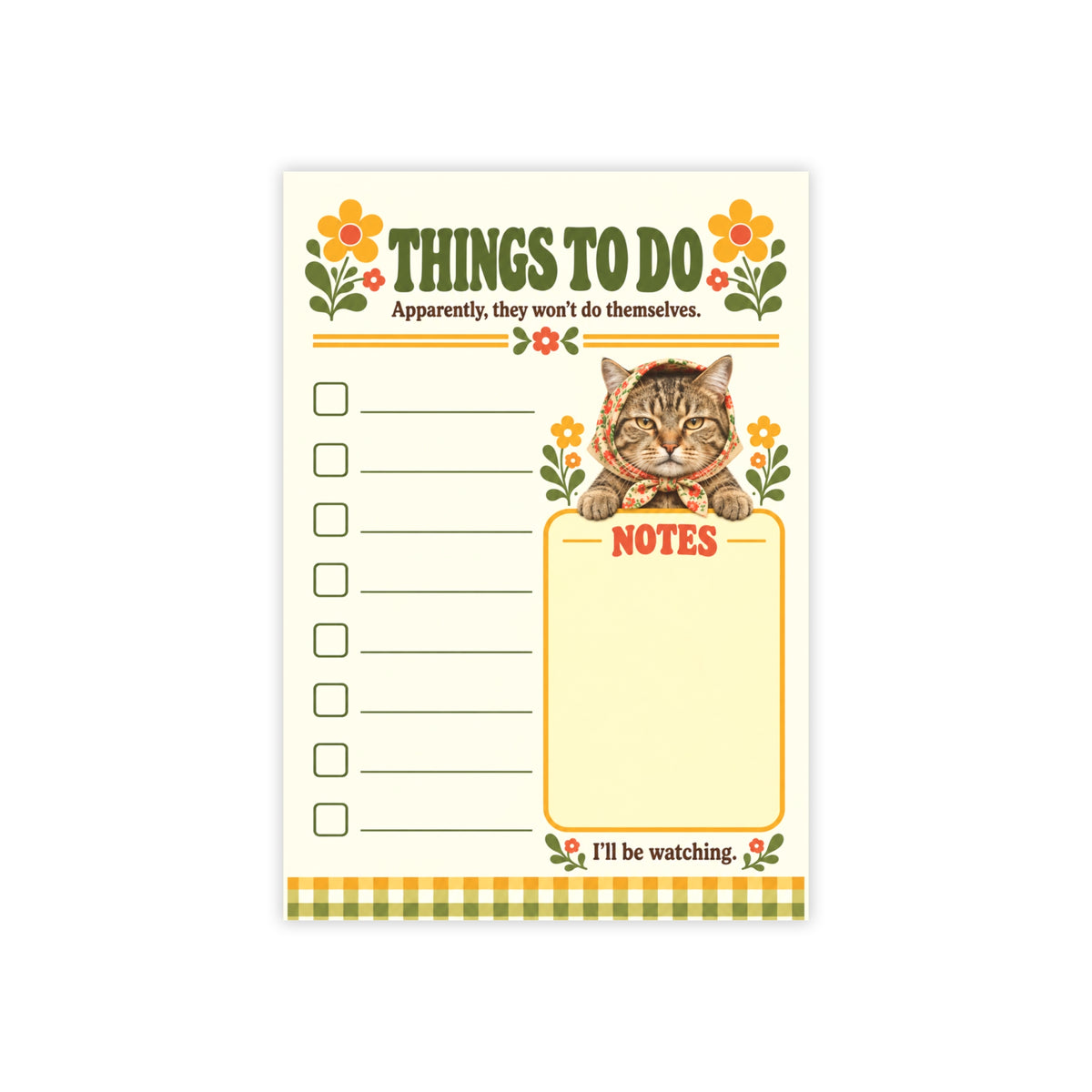 Babushka Cat Judgy Post-it® Note Pads