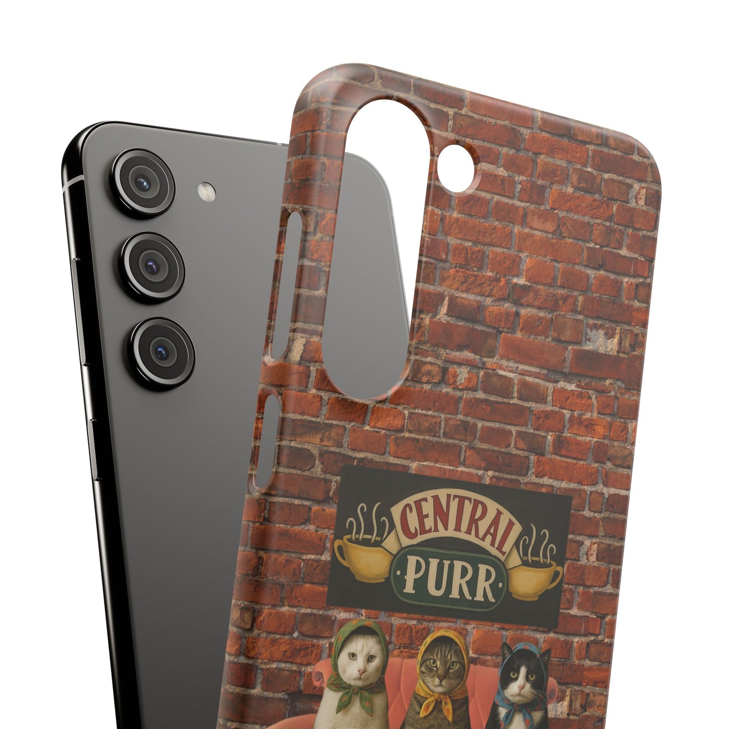 Babushka Cat Coffee Shop Snap Phone Case
