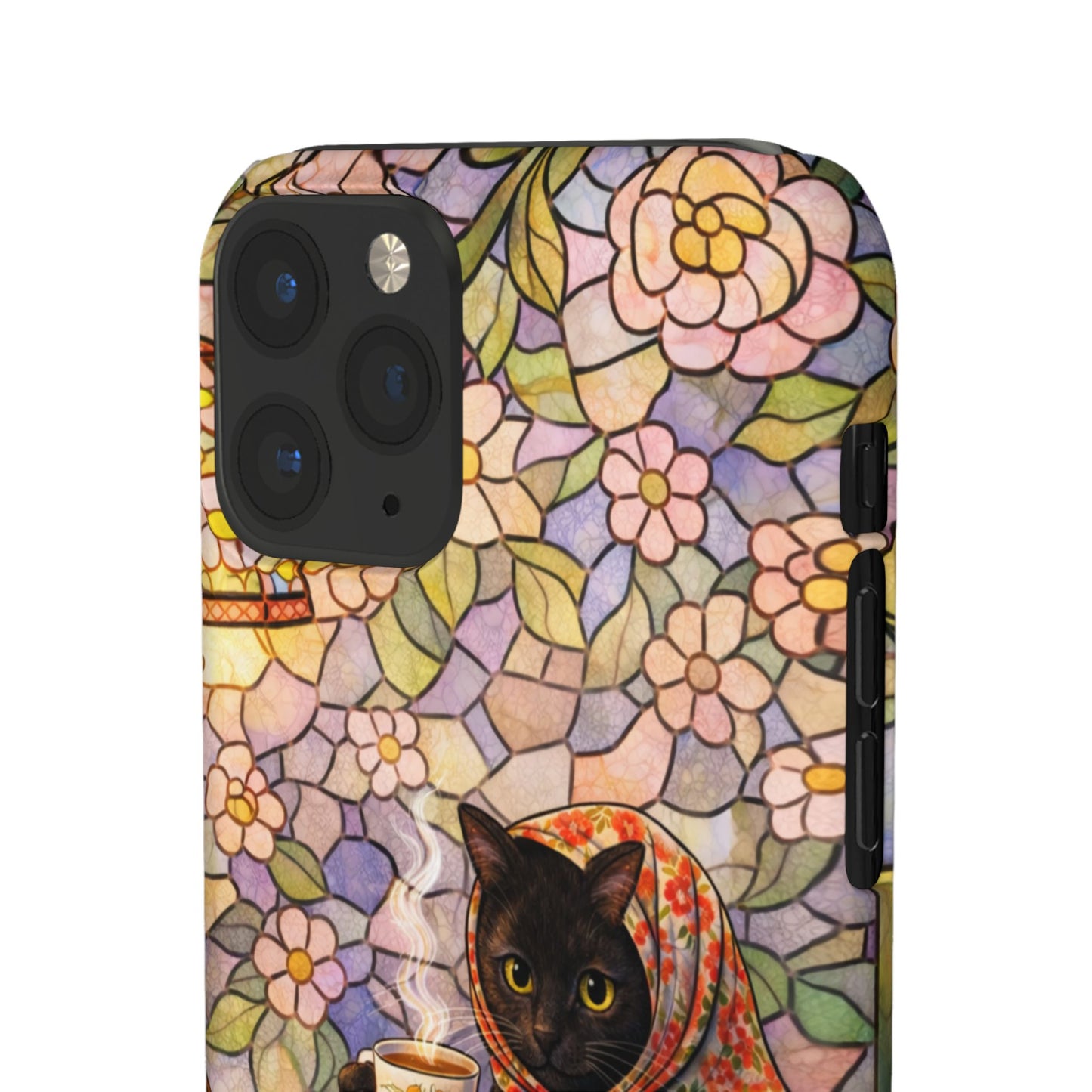 Babushka Cat Reads Artistic Literary Snap Phone Cases