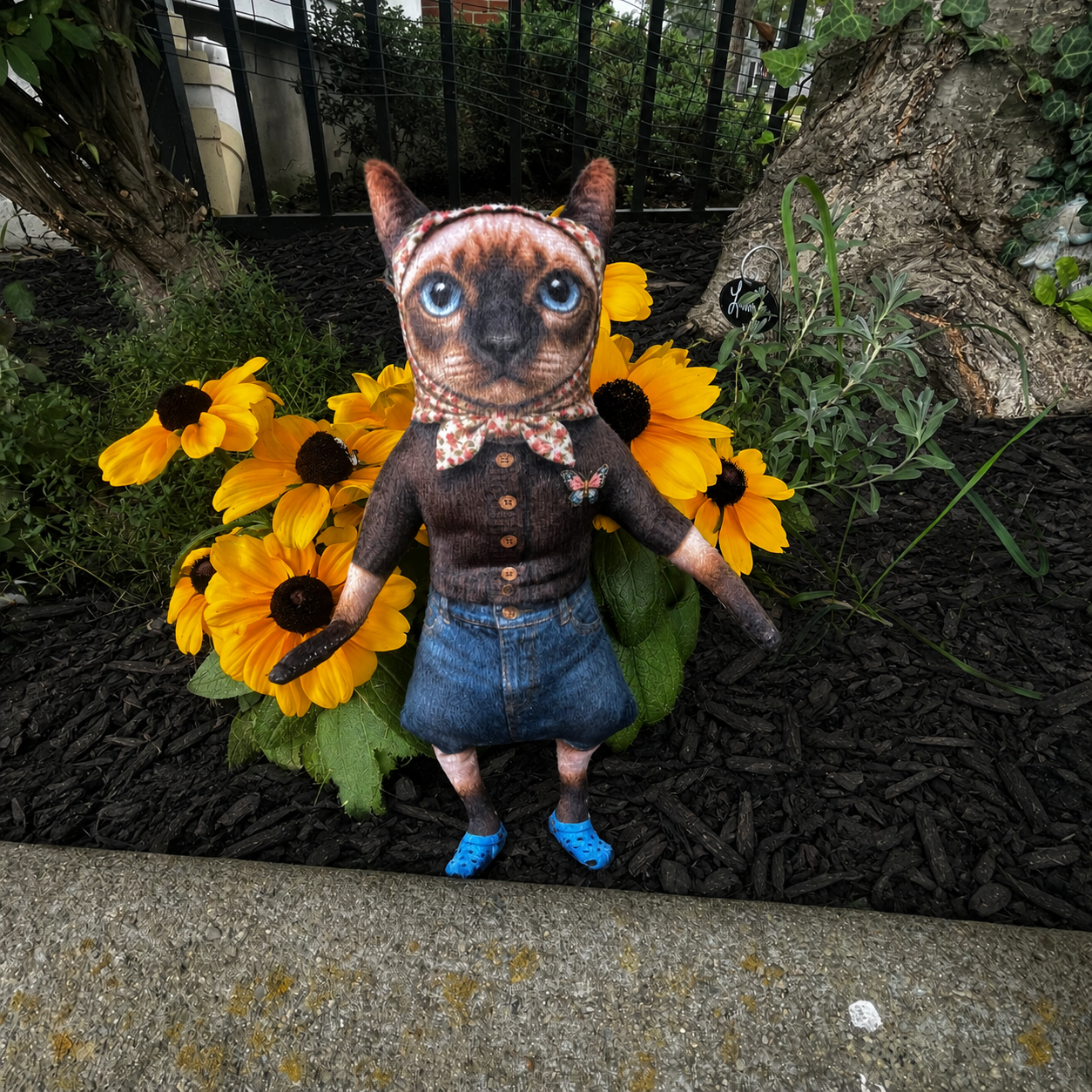 Babushka Cat Siamese Posie Doll