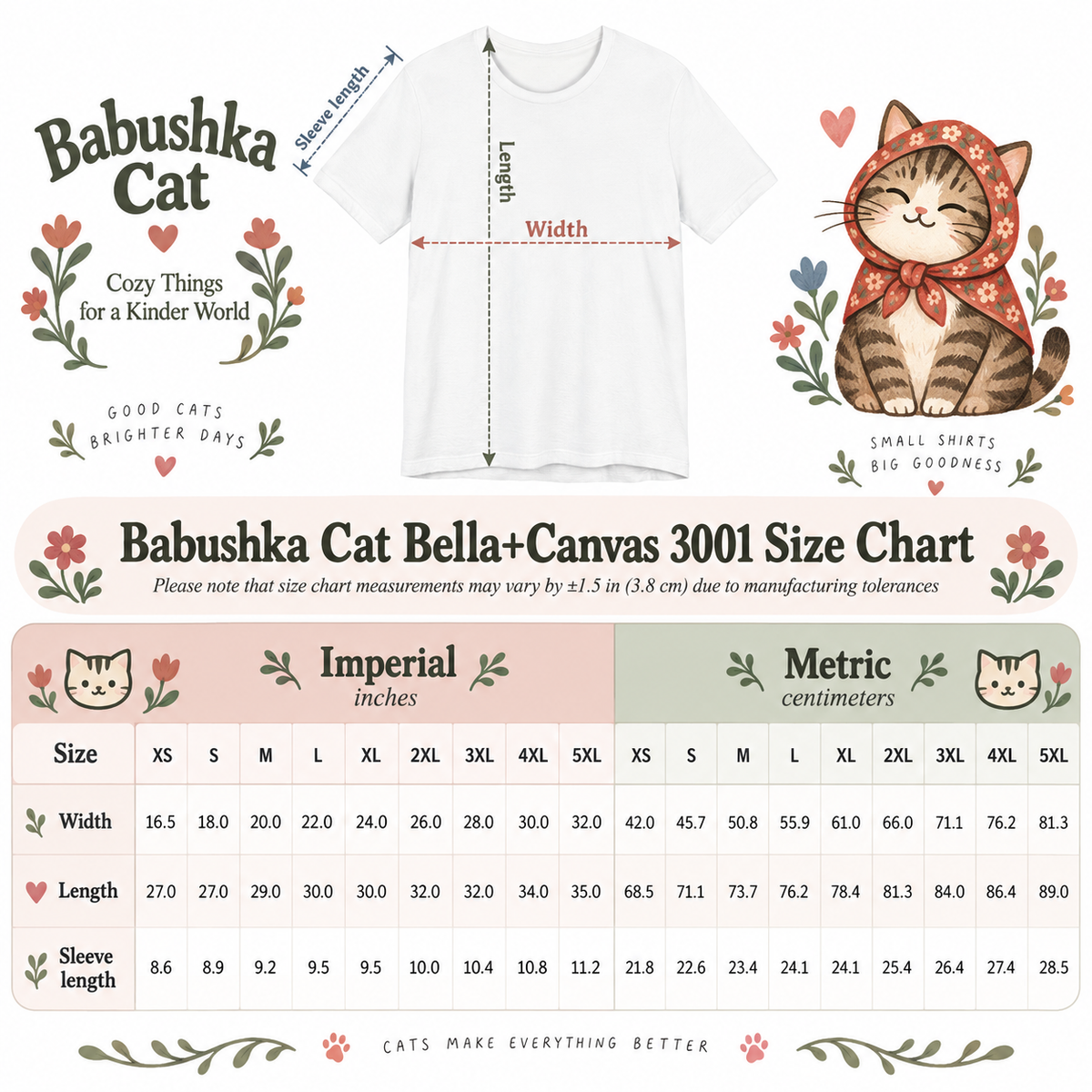 Babushka Cat Coffee First Cameo Design Tee