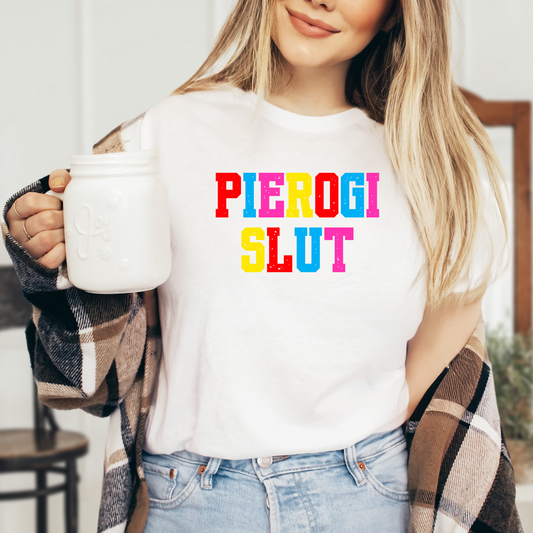 Pierogi Slut, Funny Pierogi Unisex Jersey Short Sleeve Tee for Polish Humor, Polish Festivals