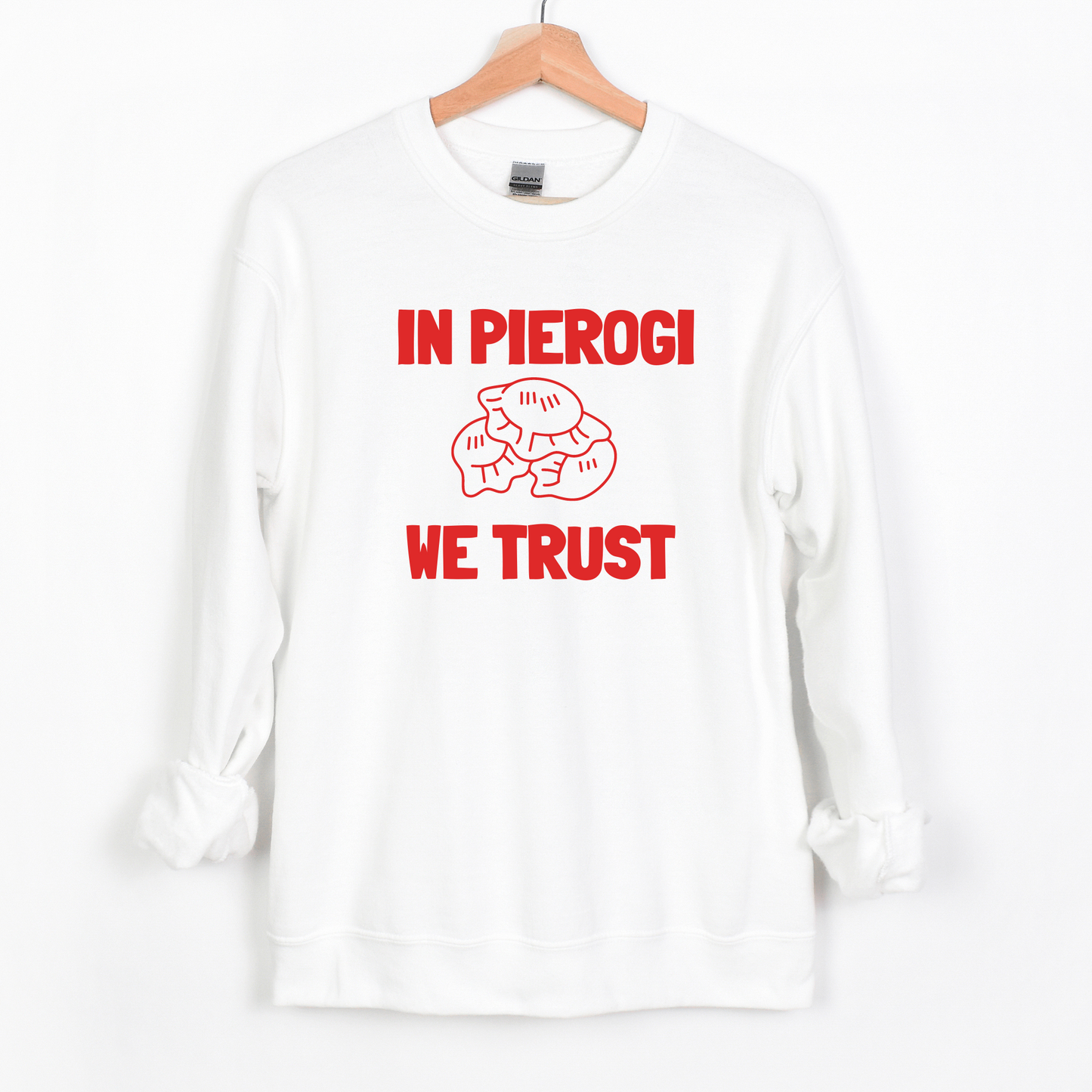 Pierogi Lover, Polish Pride, Unisex Heavy Blend™ Crewneck Sweatshirt for Polish Pierogi Lover