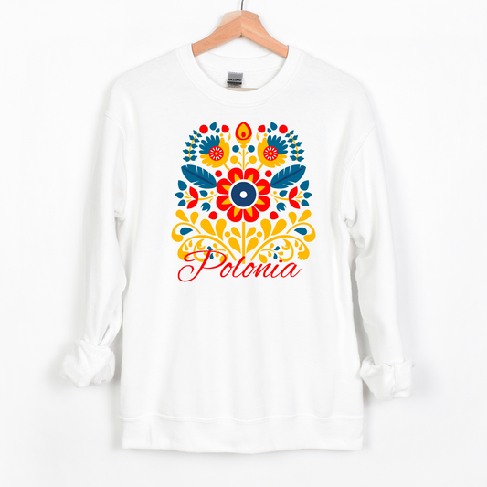 Polish Folk Art, Wycinanki Unisex Heavy Blend™ Crewneck Sweatshirt