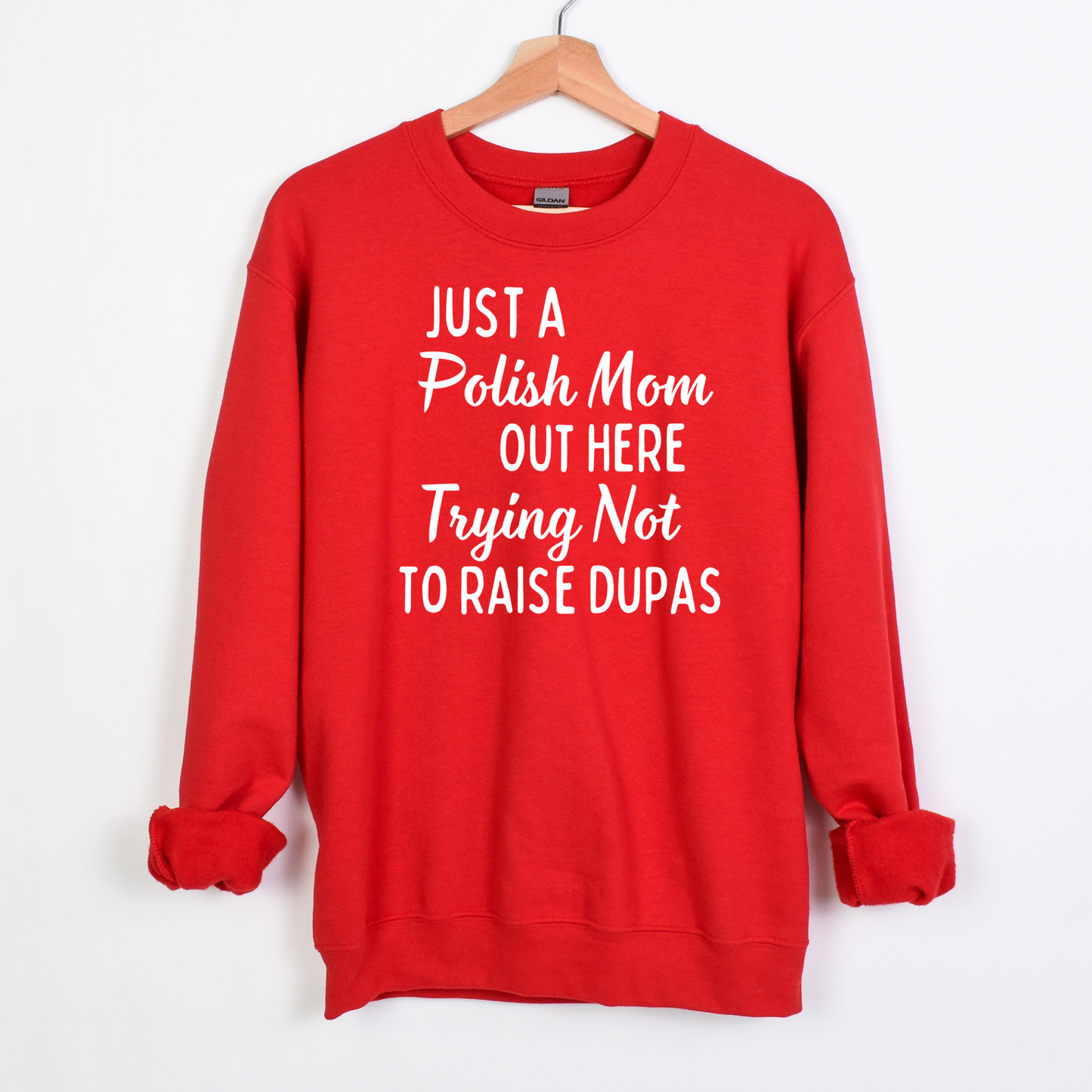 Polish Mom Shirt,Gift, Polish Pride Unisex Heavy Blend™ Crewneck Sweatshirt