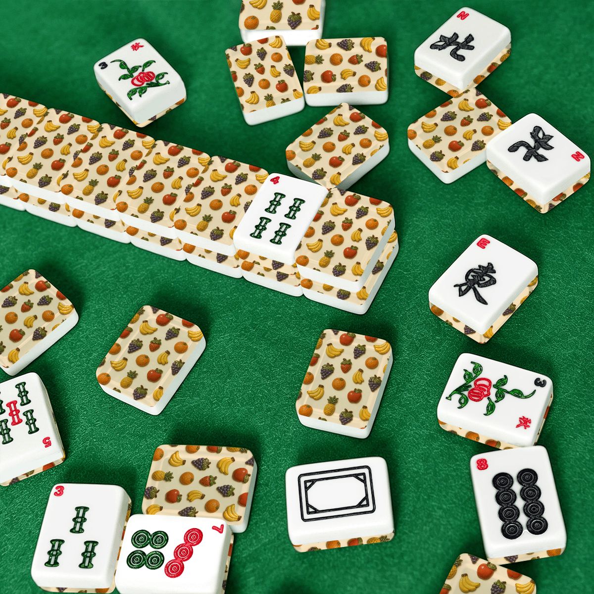 Fruit Magnet 70's Aesthetic American Mahjong Tiles