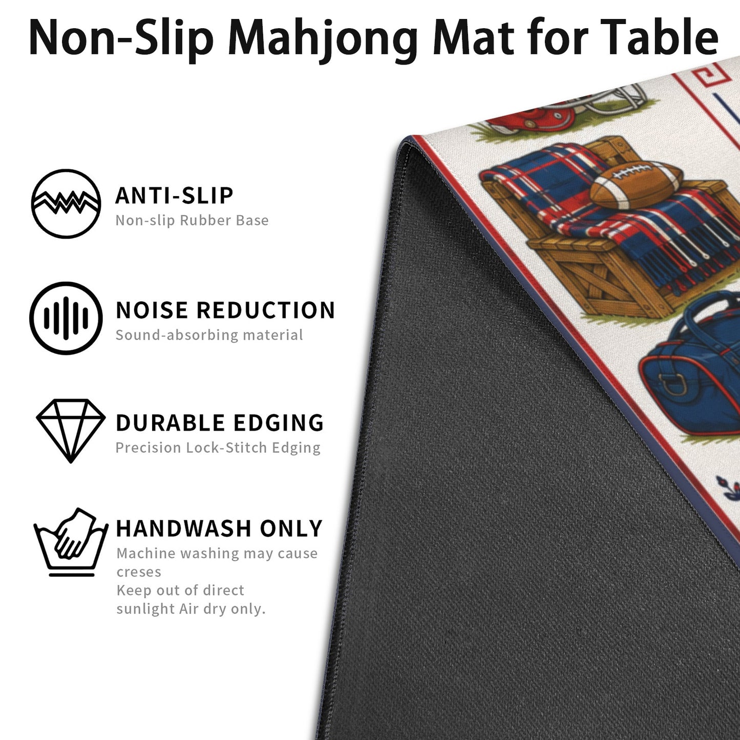 Buffalo Cats Mahjong Game Mat