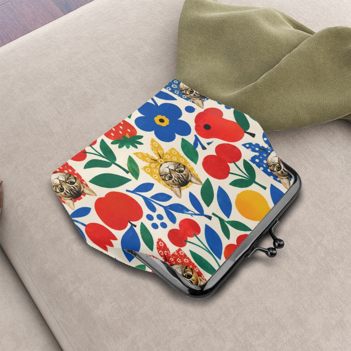 Babushka Fruity Tootie Kiss Lock Coin Purse