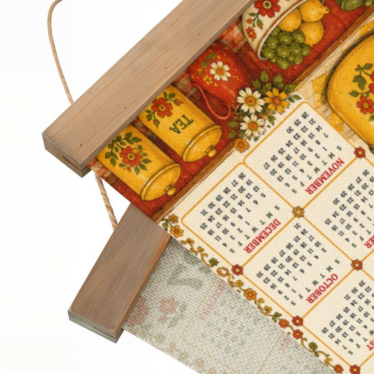 Babushka Cat 2027 Retro Wall Hanging Calendar