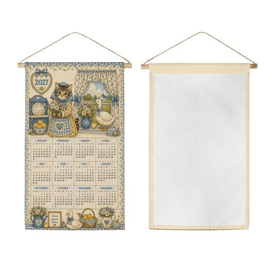 Babushka Meets Mother Goose 2027 Fabric Wall Calendar